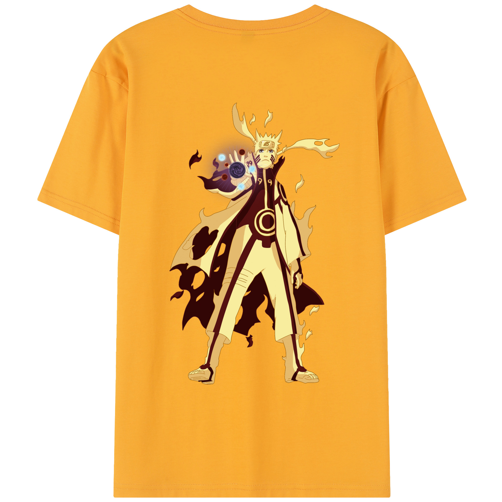 （画像用） NARUTO -ナルト- うずまき ナルト Uzumaki Naruto レディース半袖Tシャツ(バックプリント)