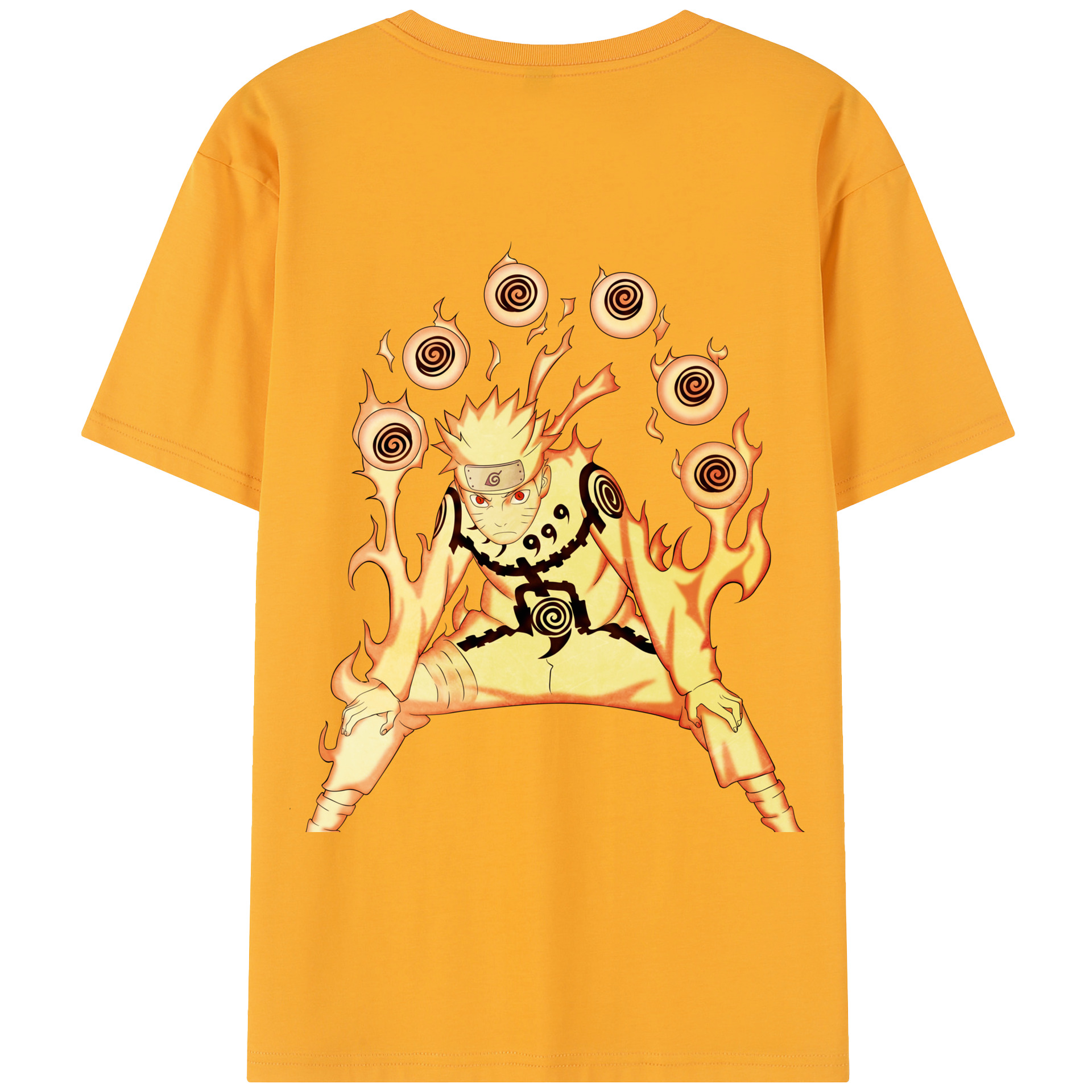 （画像用） NARUTO -ナルト- うずまき ナルト Uzumaki Naruto レディース半袖Tシャツ(バックプリント)
