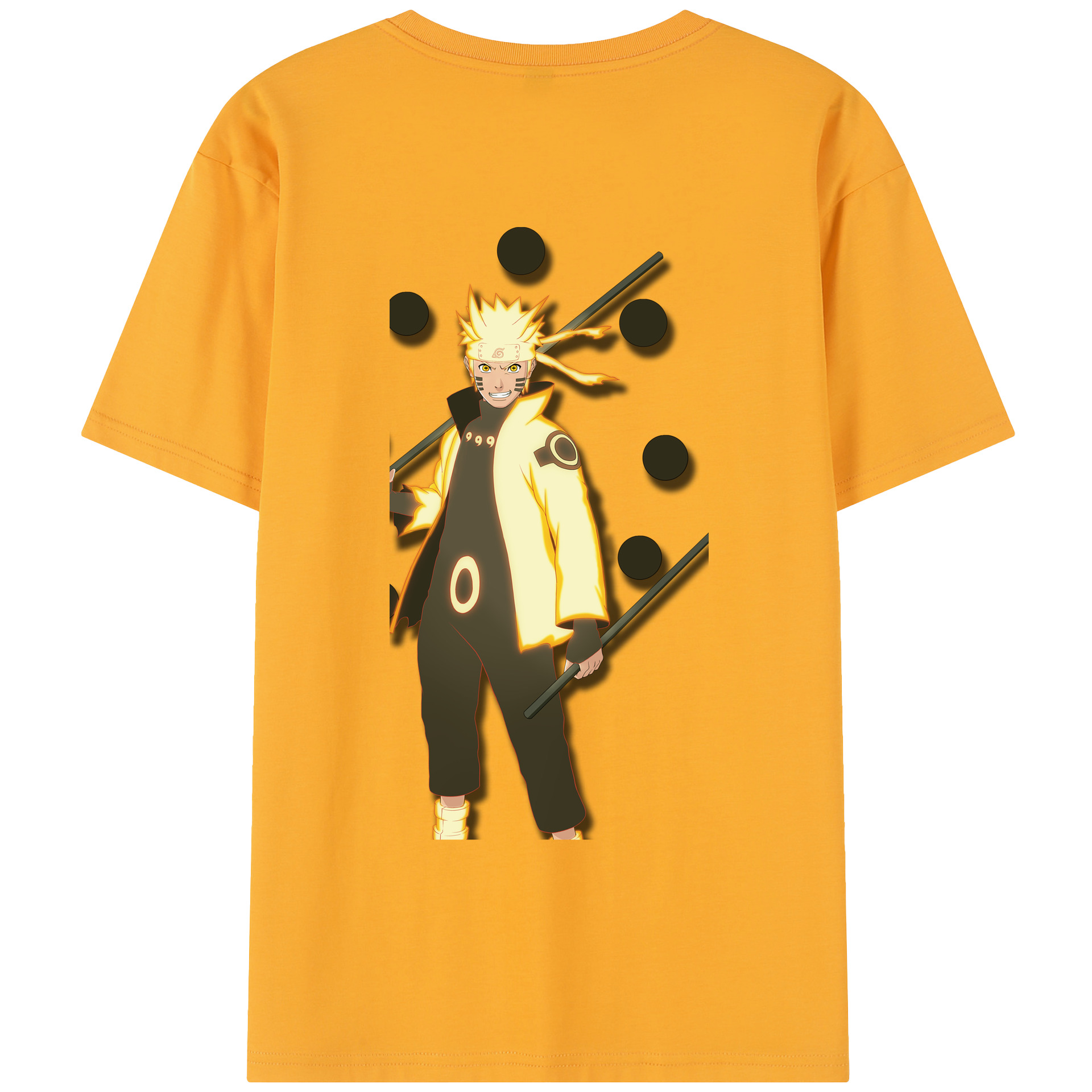 （画像用） NARUTO -ナルト- うずまき ナルト Uzumaki Naruto レディース半袖Tシャツ(バックプリント)