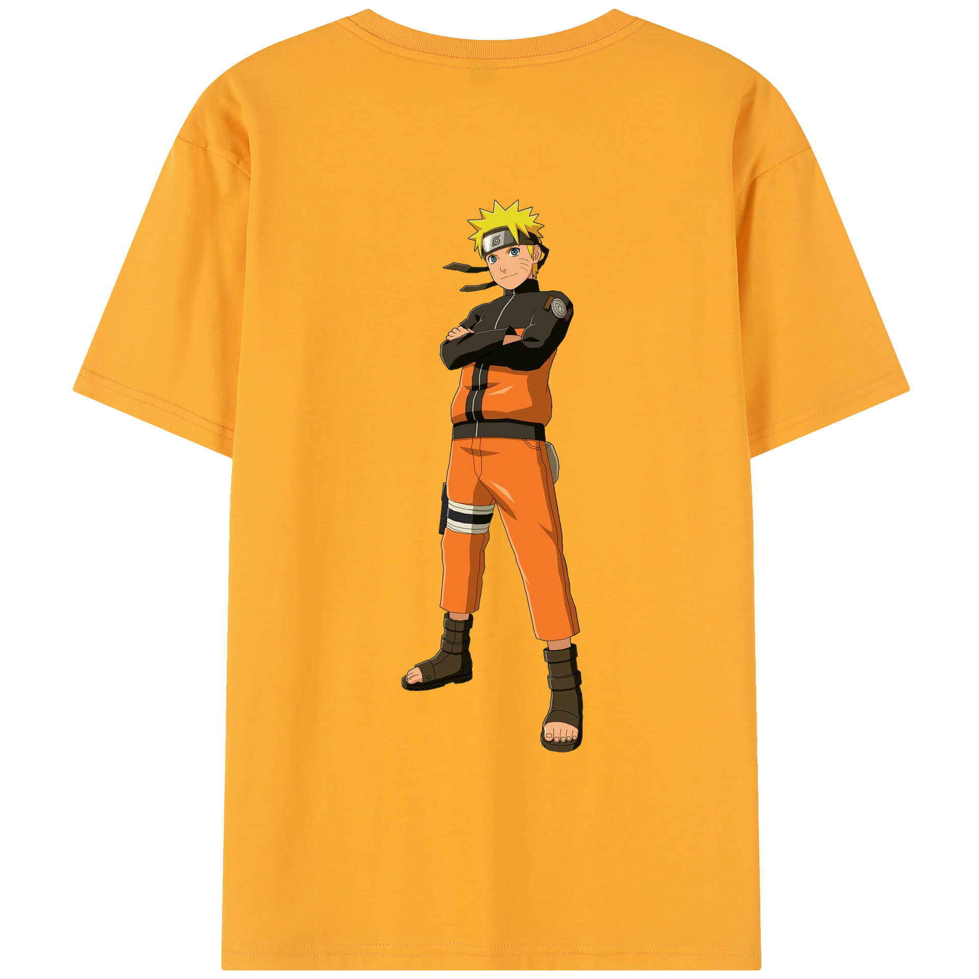 （画像用） NARUTO -ナルト- うずまき ナルト Uzumaki Naruto レディース半袖Tシャツ(バックプリント)