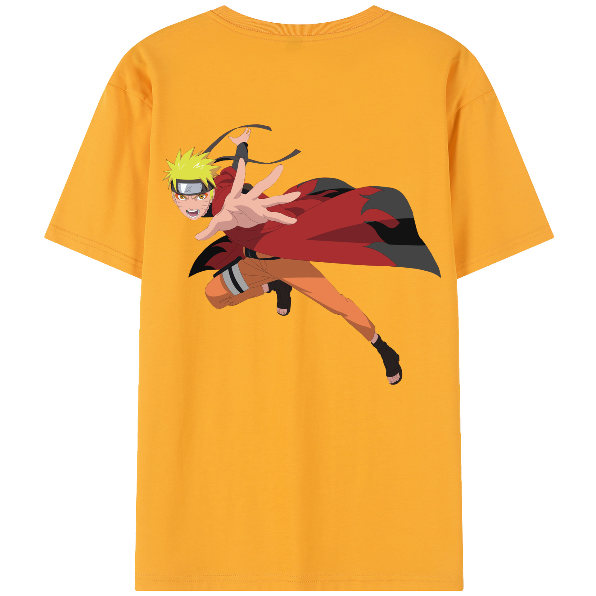 （画像用） NARUTO -ナルト- うずまき ナルト Uzumaki Naruto レディース半袖Tシャツ(バックプリント)