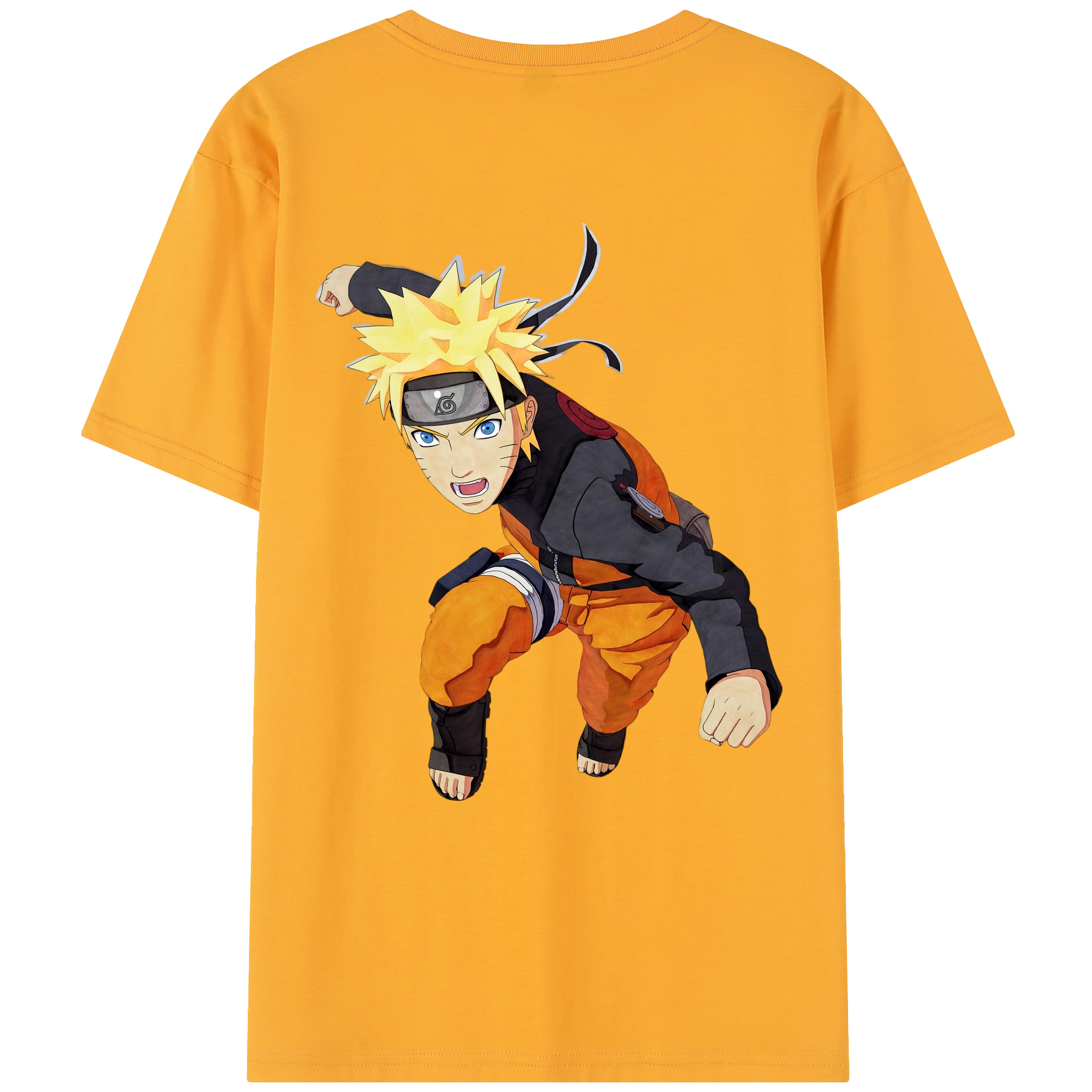 （画像用） NARUTO -ナルト- うずまき ナルト Uzumaki Naruto レディース半袖Tシャツ(バックプリント)