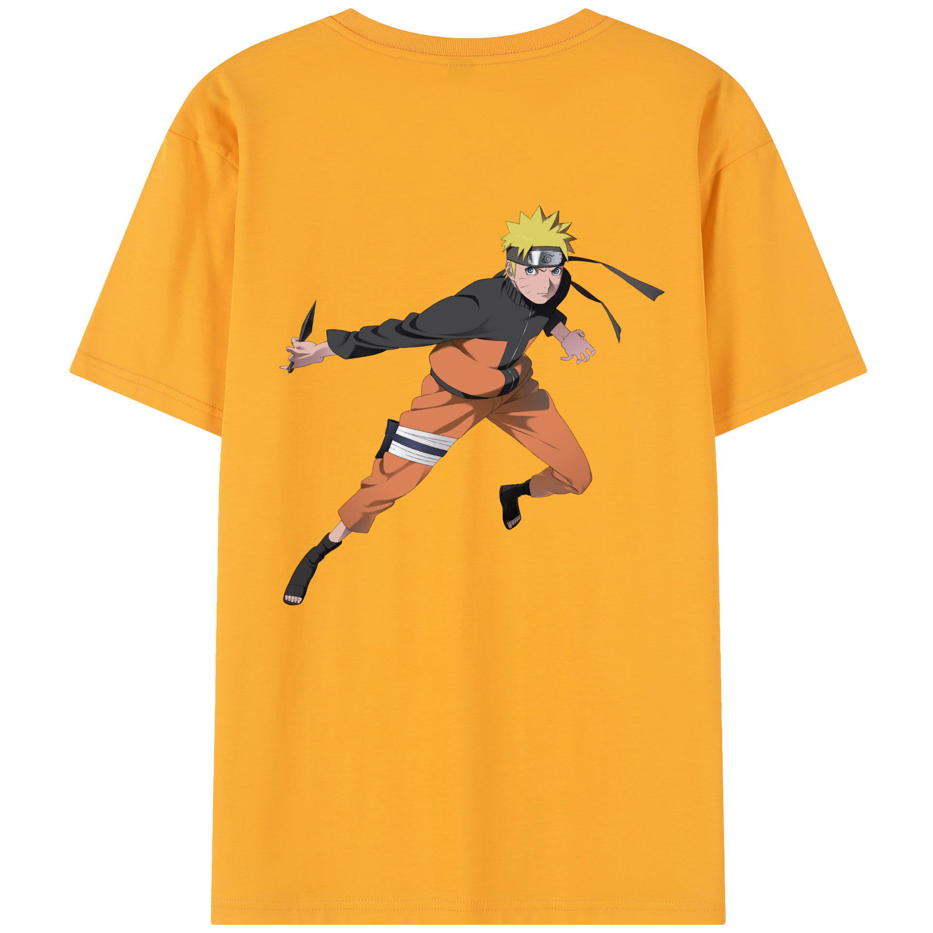 （画像用） NARUTO -ナルト- うずまき ナルト Uzumaki Naruto レディース半袖Tシャツ(バックプリント)