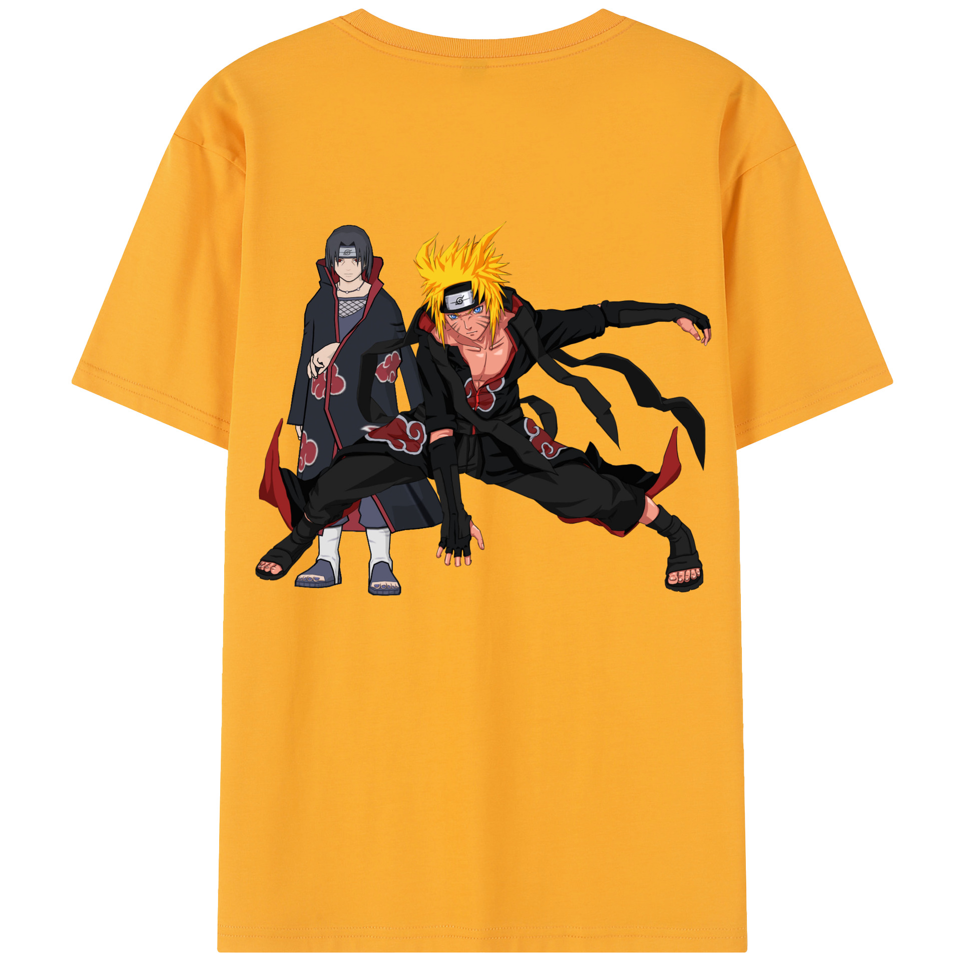 （画像用） NARUTO -ナルト- うずまき ナルト Uzumaki Naruto レディース半袖Tシャツ(バックプリント)
