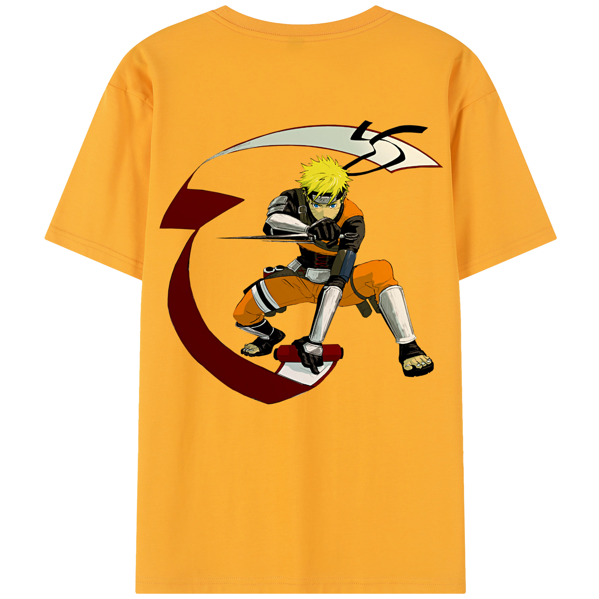 （画像用） NARUTO -ナルト- うずまき ナルト Uzumaki Naruto レディース半袖Tシャツ(バックプリント)