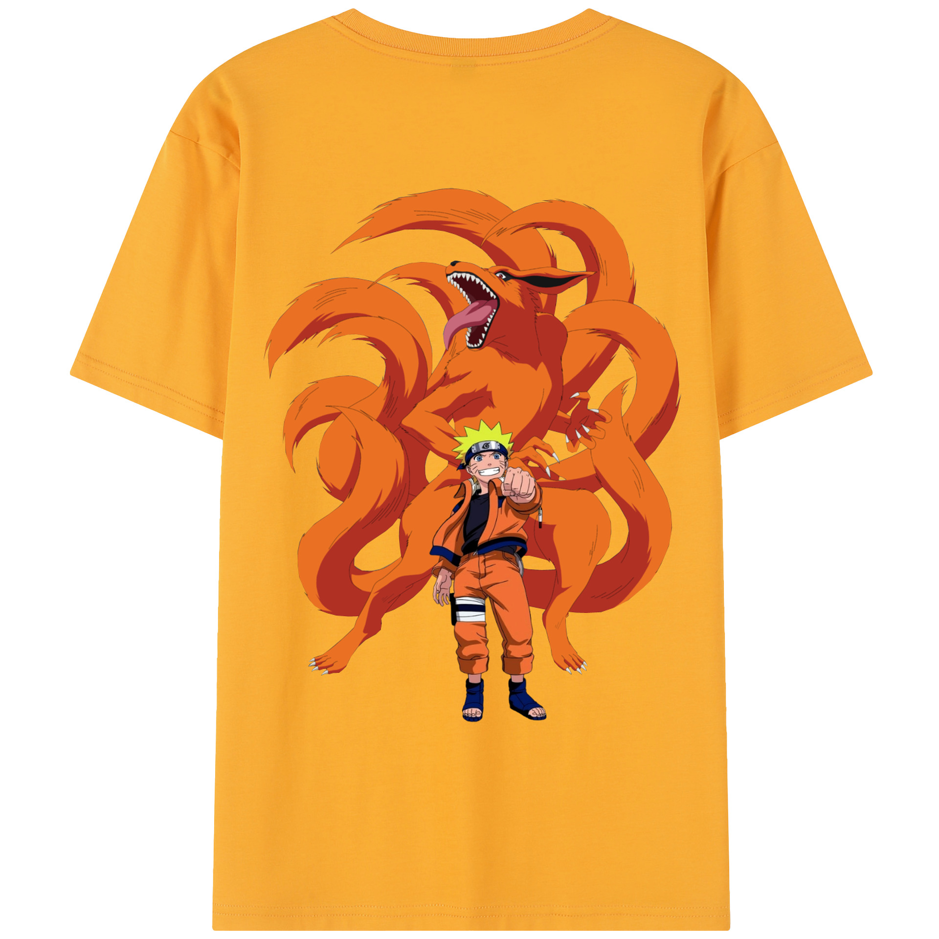 （画像用） NARUTO -ナルト- うずまき ナルト Uzumaki Naruto レディース半袖Tシャツ(バックプリント)