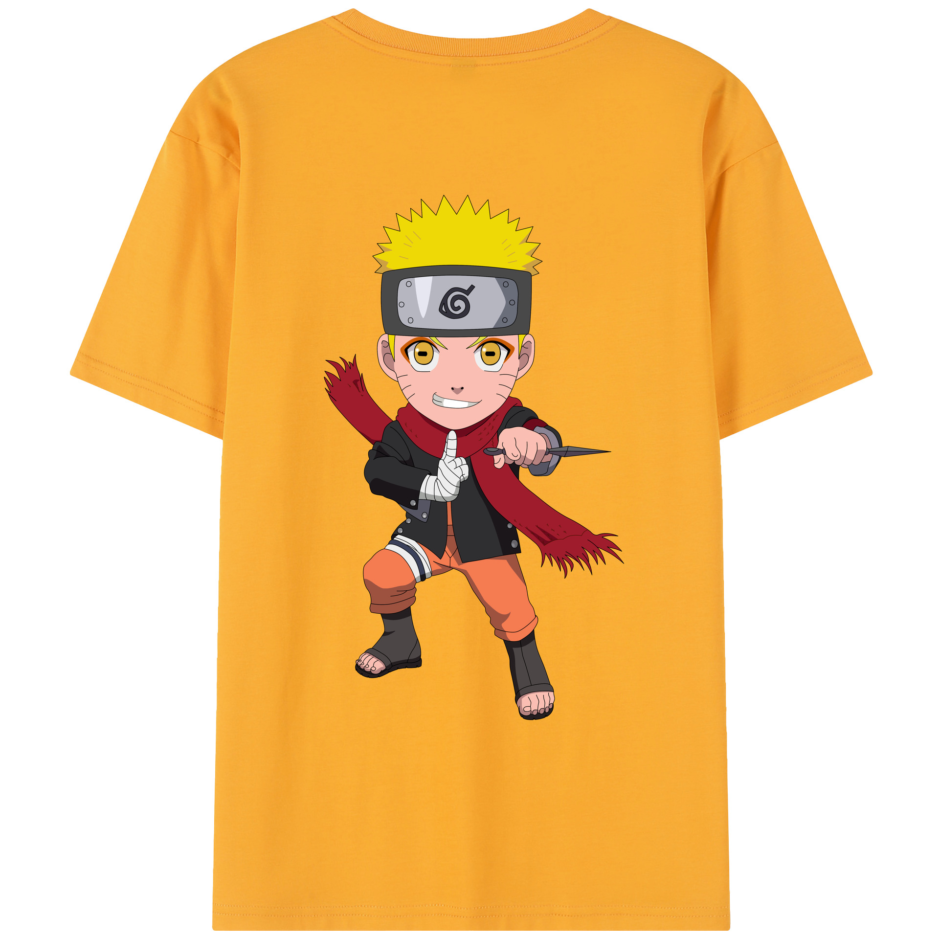 （画像用） NARUTO -ナルト- うずまき ナルト Uzumaki Naruto レディース半袖Tシャツ(バックプリント)