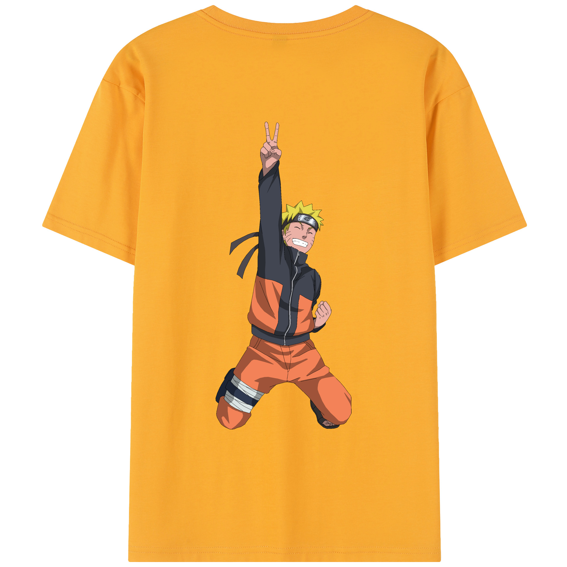 （画像用） NARUTO -ナルト- うずまき ナルト Uzumaki Naruto レディース半袖Tシャツ(バックプリント)