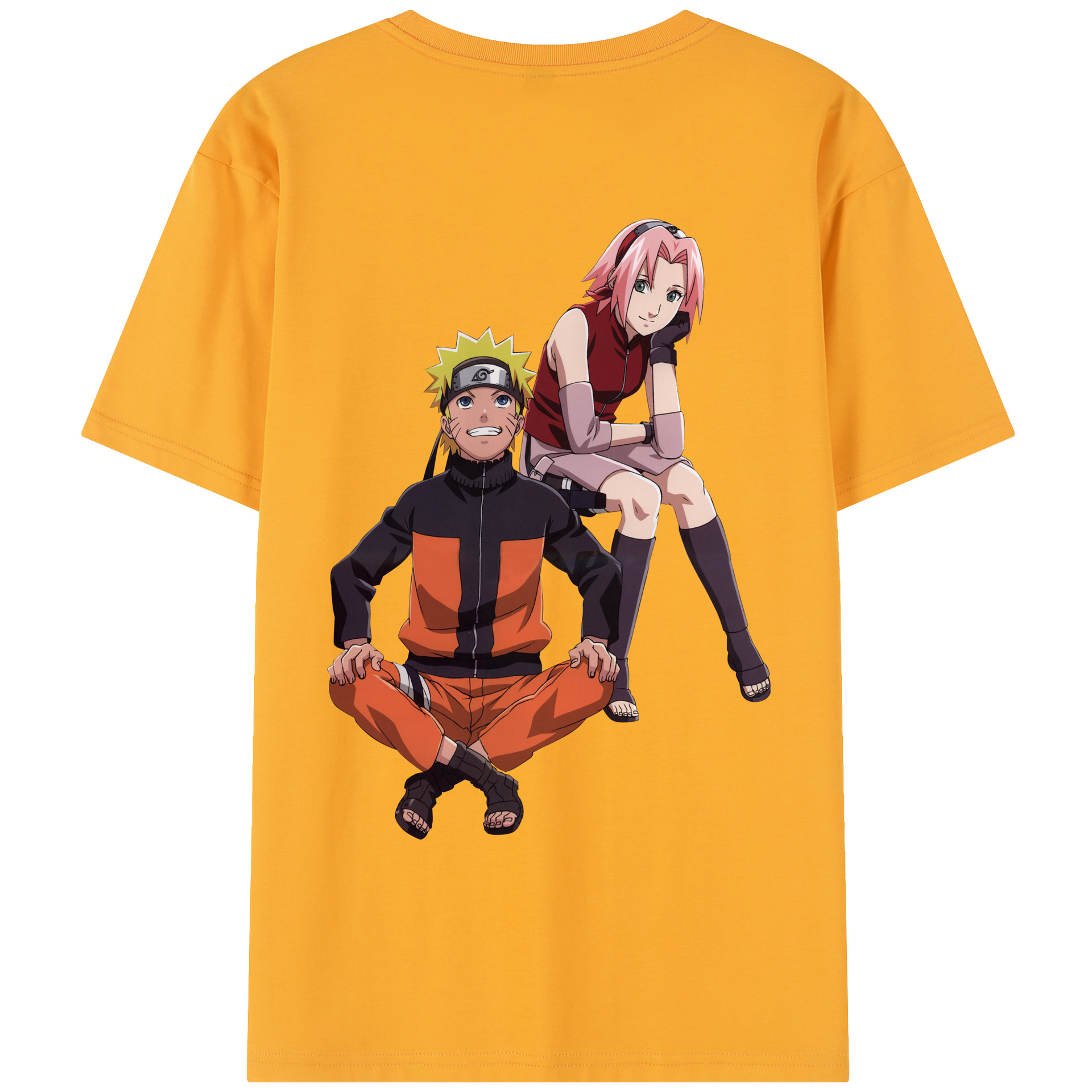 （画像用） NARUTO -ナルト- うずまき ナルト Uzumaki Naruto レディース半袖Tシャツ(バックプリント)