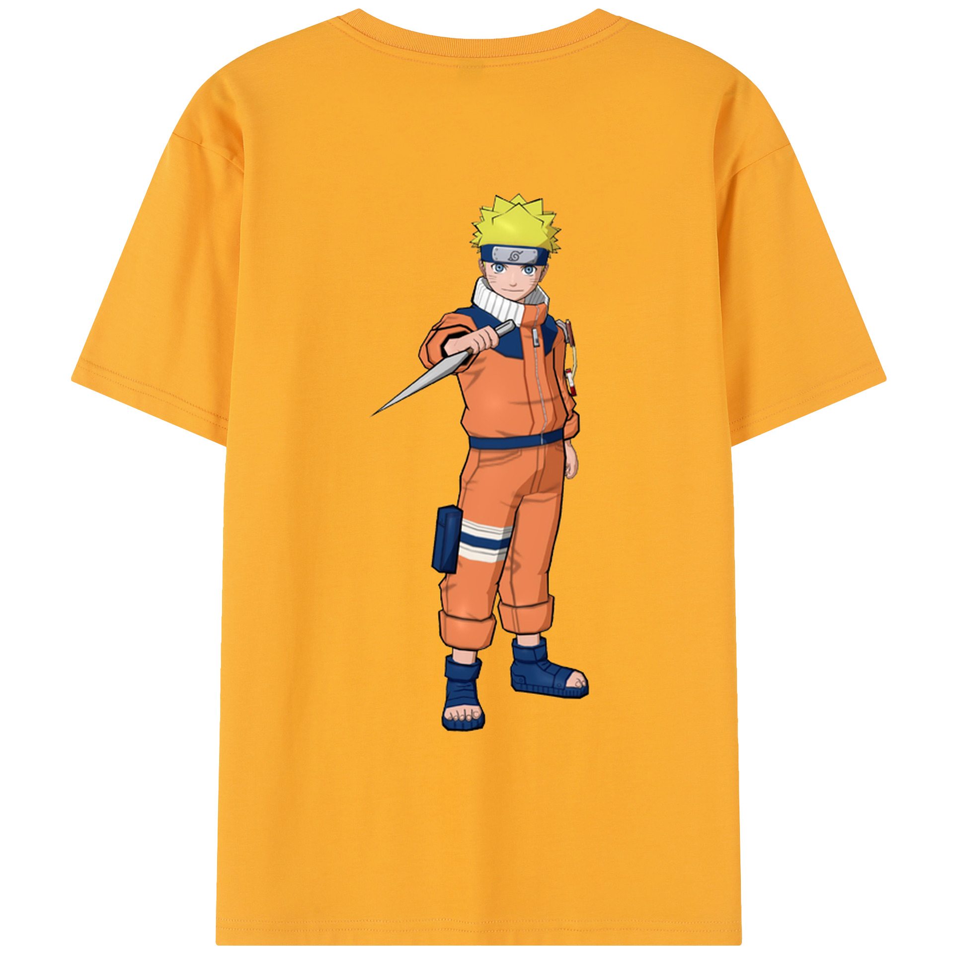 （画像用） NARUTO -ナルト- うずまき ナルト Uzumaki Naruto レディース半袖Tシャツ(バックプリント)