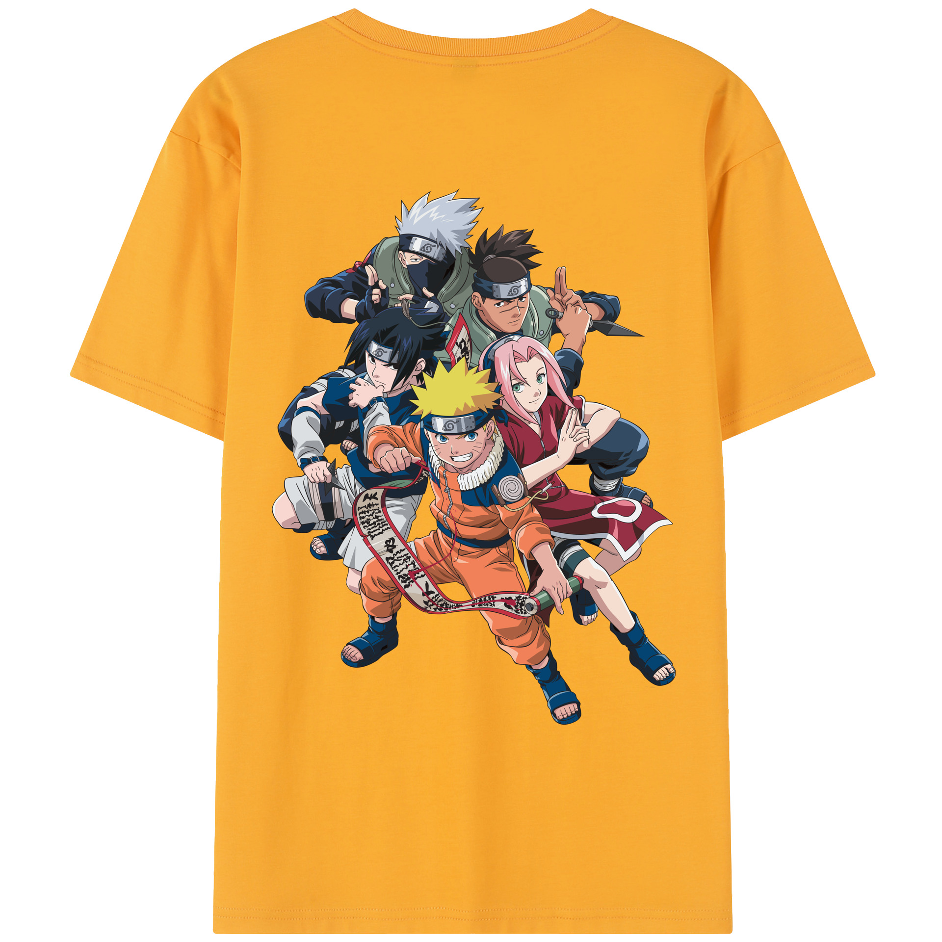 （画像用） NARUTO -ナルト- うずまき ナルト Uzumaki Naruto レディース半袖Tシャツ(バックプリント)
