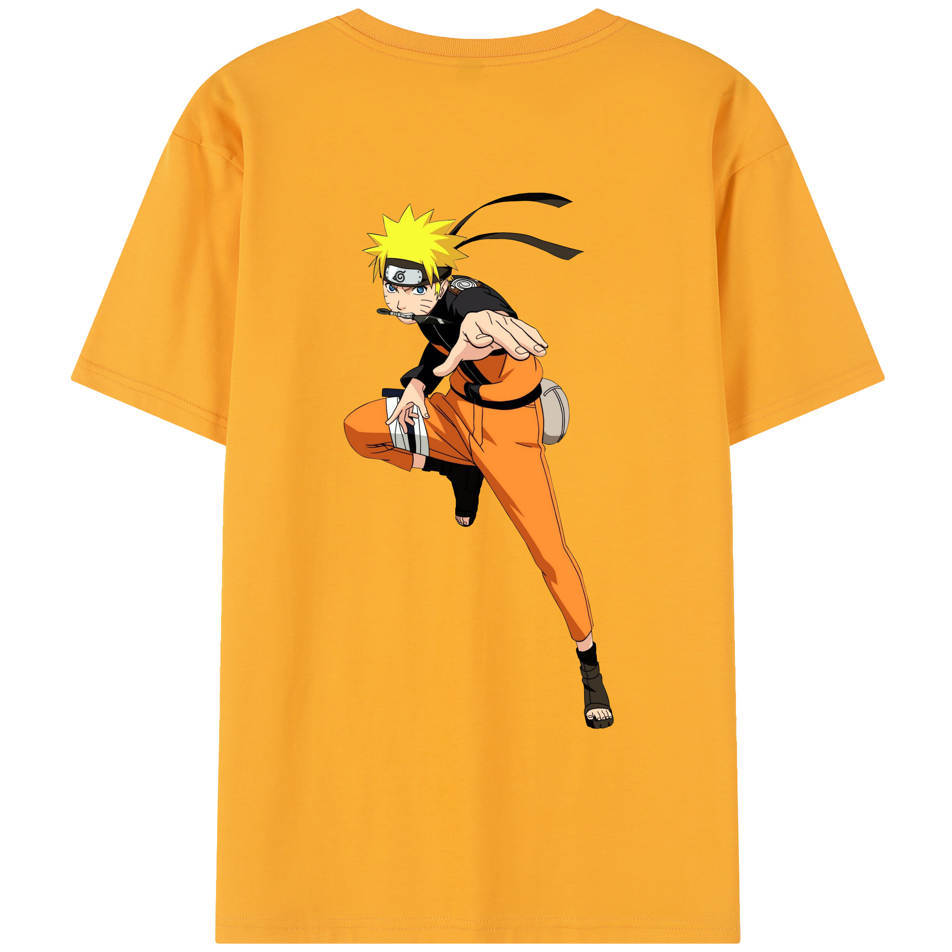 （画像用） NARUTO -ナルト- うずまき ナルト Uzumaki Naruto レディース半袖Tシャツ(バックプリント)