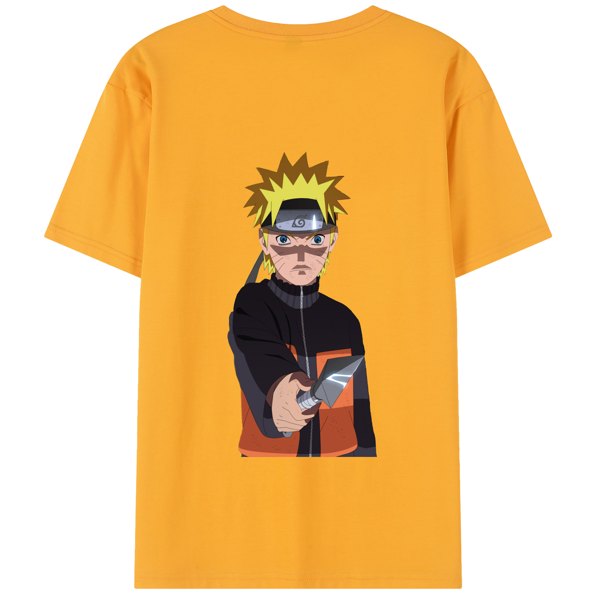 （画像用） NARUTO -ナルト- うずまき ナルト Uzumaki Naruto レディース半袖Tシャツ(バックプリント)