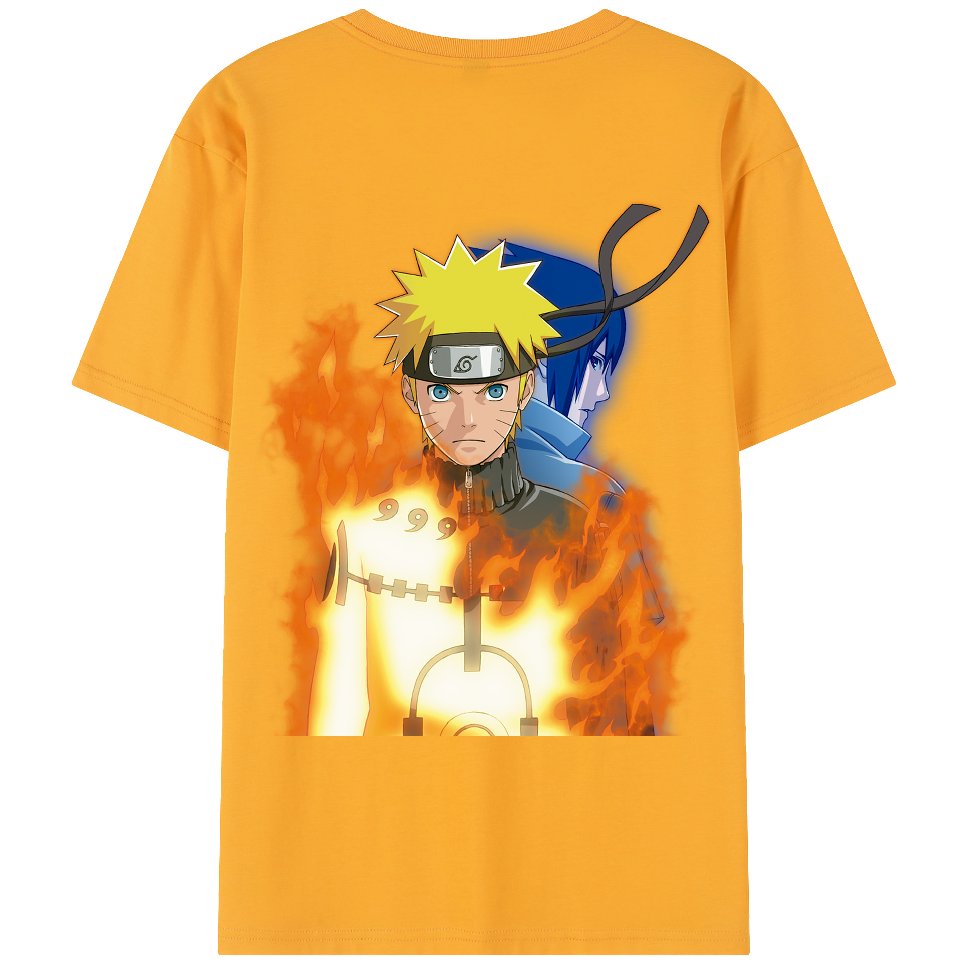 （画像用） NARUTO -ナルト- うずまき ナルト Uzumaki Naruto レディース半袖Tシャツ(バックプリント)
