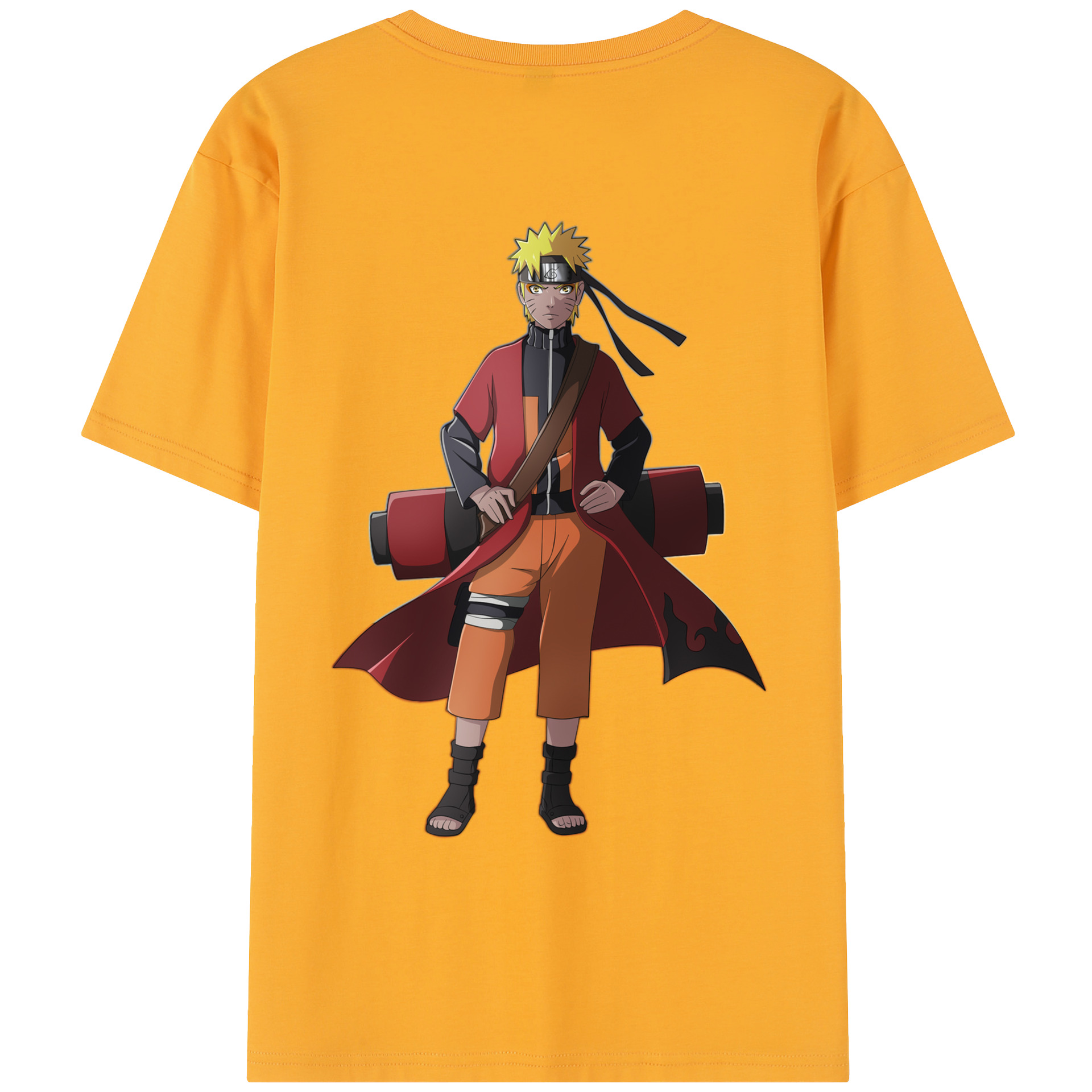 （画像用） NARUTO -ナルト- うずまき ナルト Uzumaki Naruto レディース半袖Tシャツ(バックプリント)