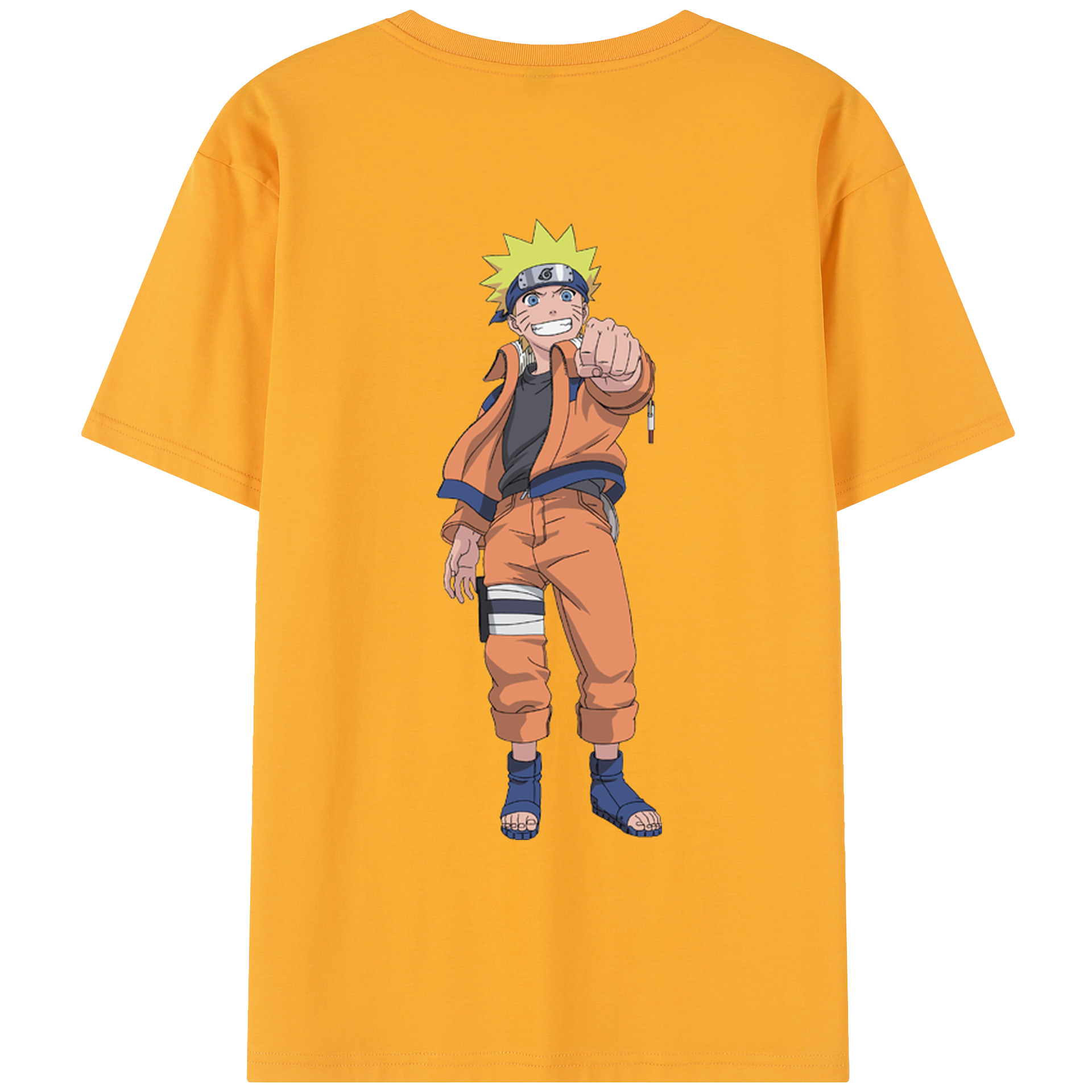 （画像用） NARUTO -ナルト- うずまき ナルト Uzumaki Naruto レディース半袖Tシャツ(バックプリント)