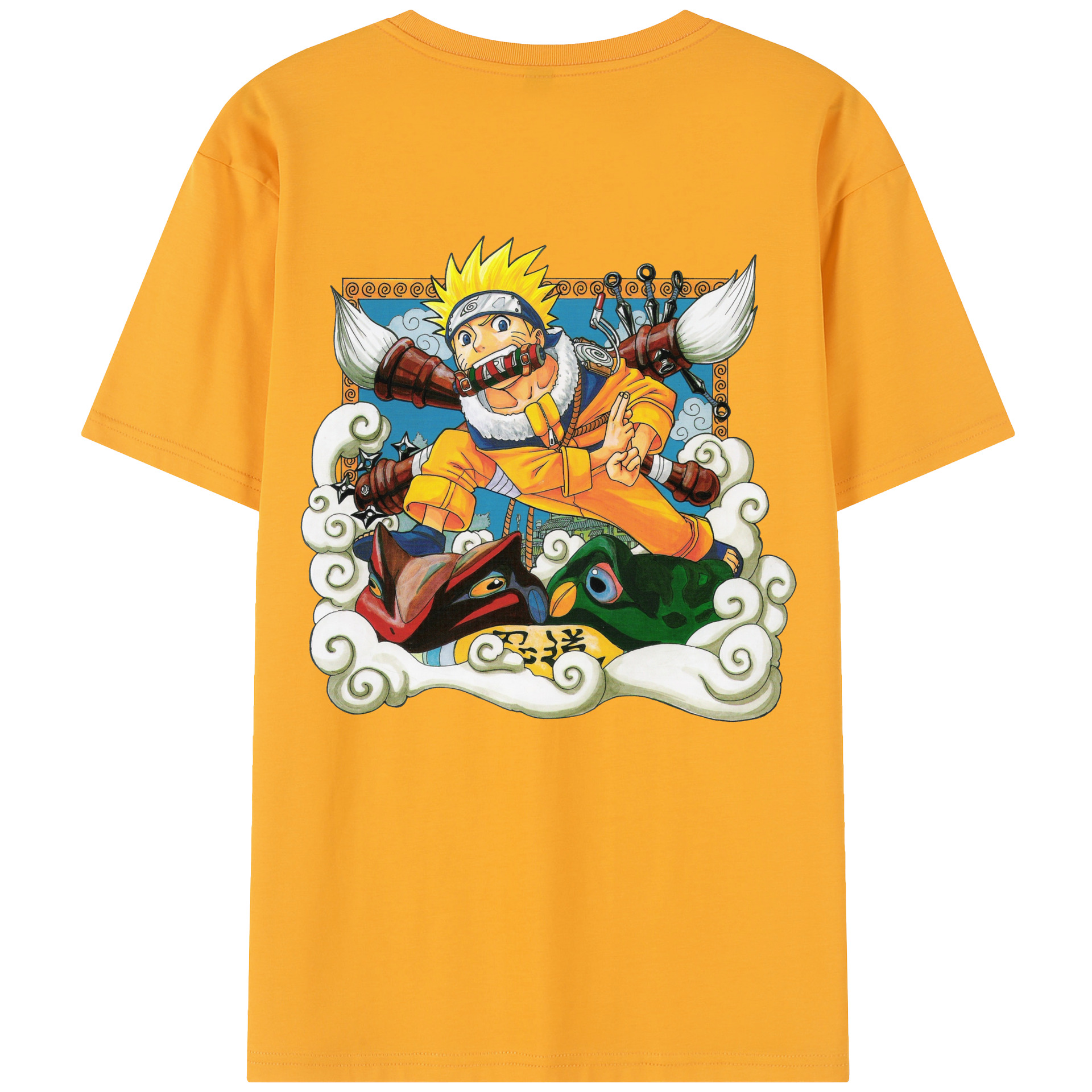 （画像用） NARUTO -ナルト- うずまき ナルト Uzumaki Naruto レディース半袖Tシャツ(バックプリント)