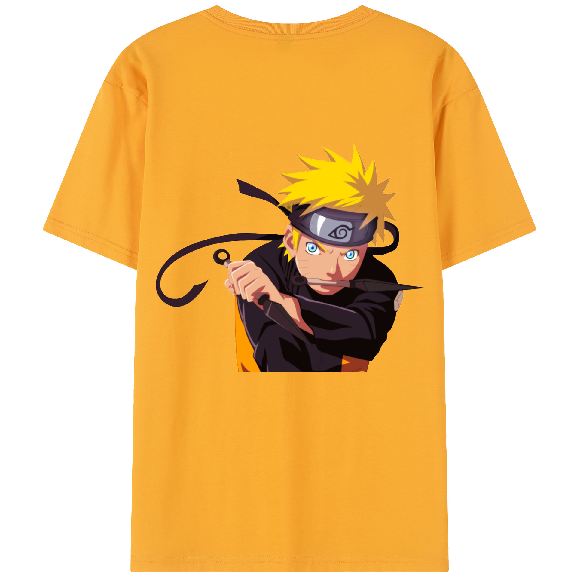 （画像用） NARUTO -ナルト- うずまき ナルト Uzumaki Naruto レディース半袖Tシャツ(バックプリント)