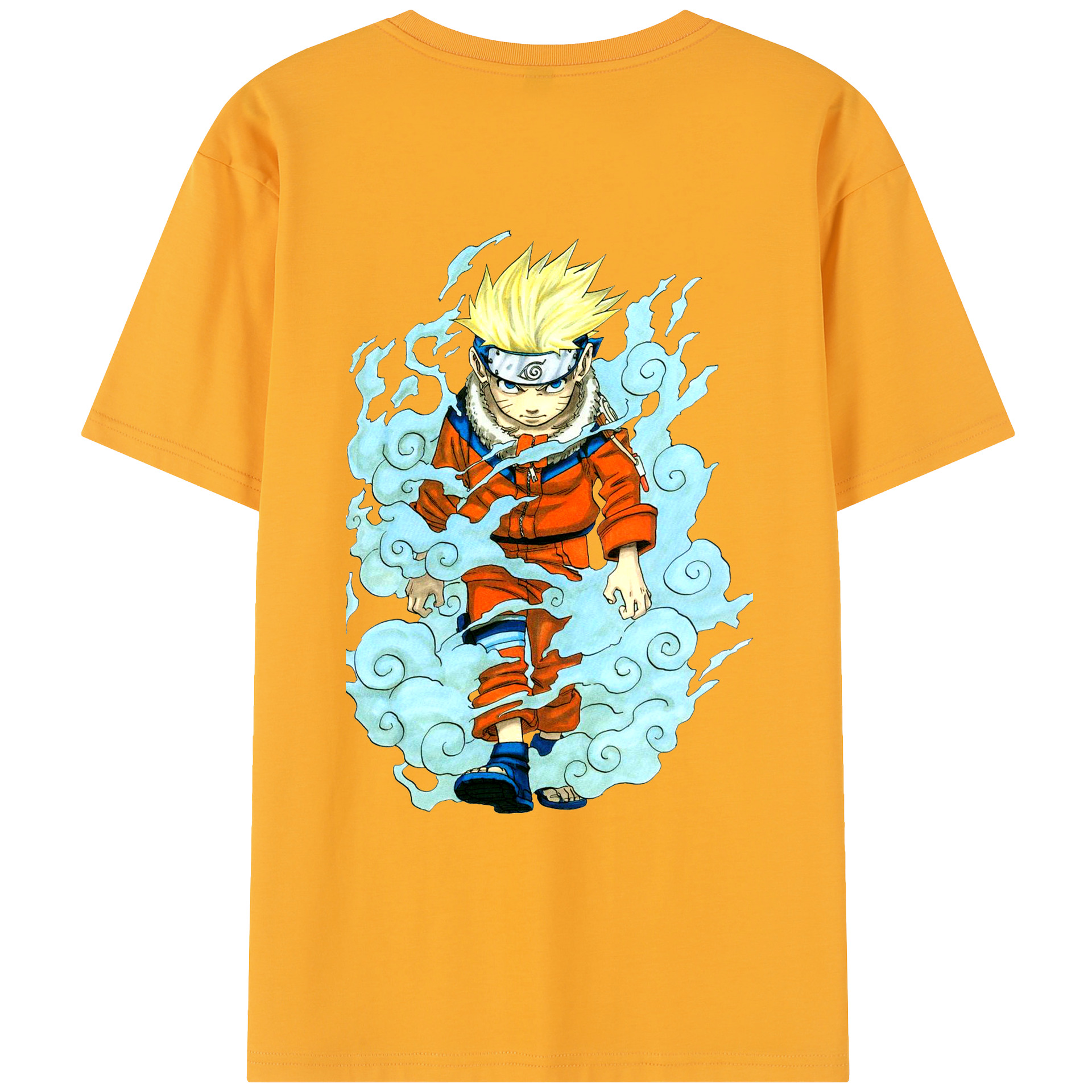 （画像用） NARUTO -ナルト- うずまき ナルト Uzumaki Naruto レディース半袖Tシャツ(バックプリント)