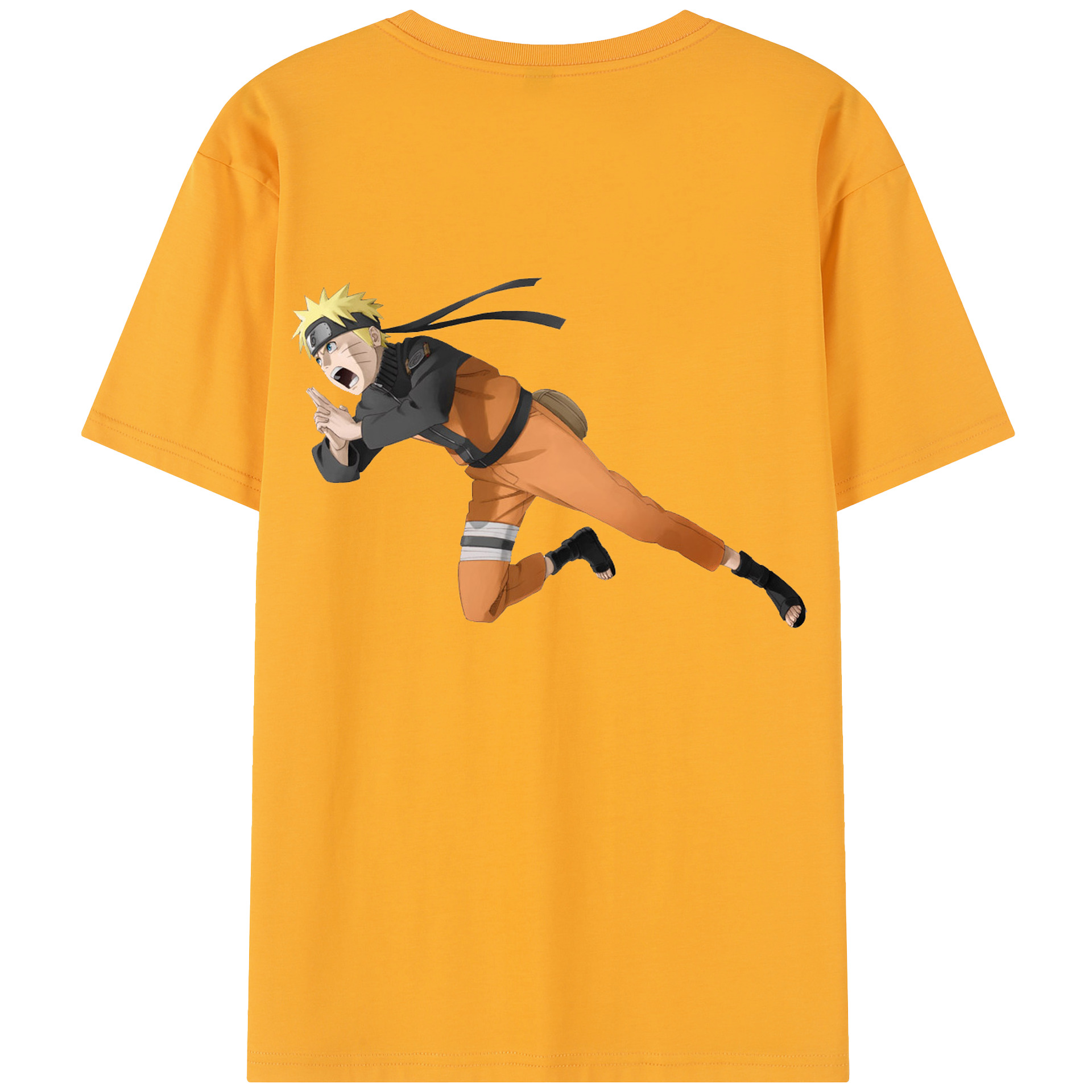 （画像用） NARUTO -ナルト- うずまき ナルト Uzumaki Naruto レディース半袖Tシャツ(バックプリント)
