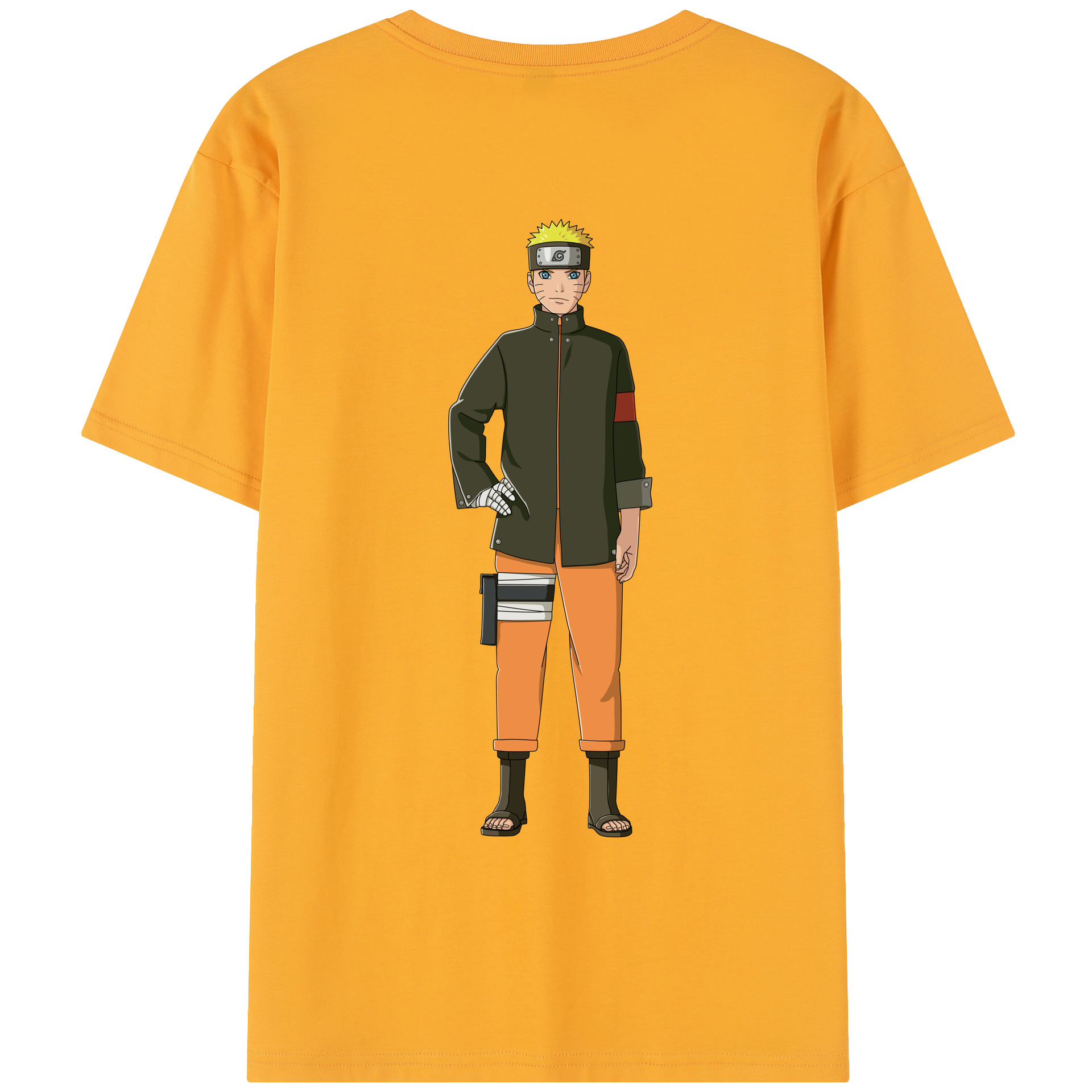 （画像用） NARUTO -ナルト- うずまき ナルト Uzumaki Naruto レディース半袖Tシャツ(バックプリント)