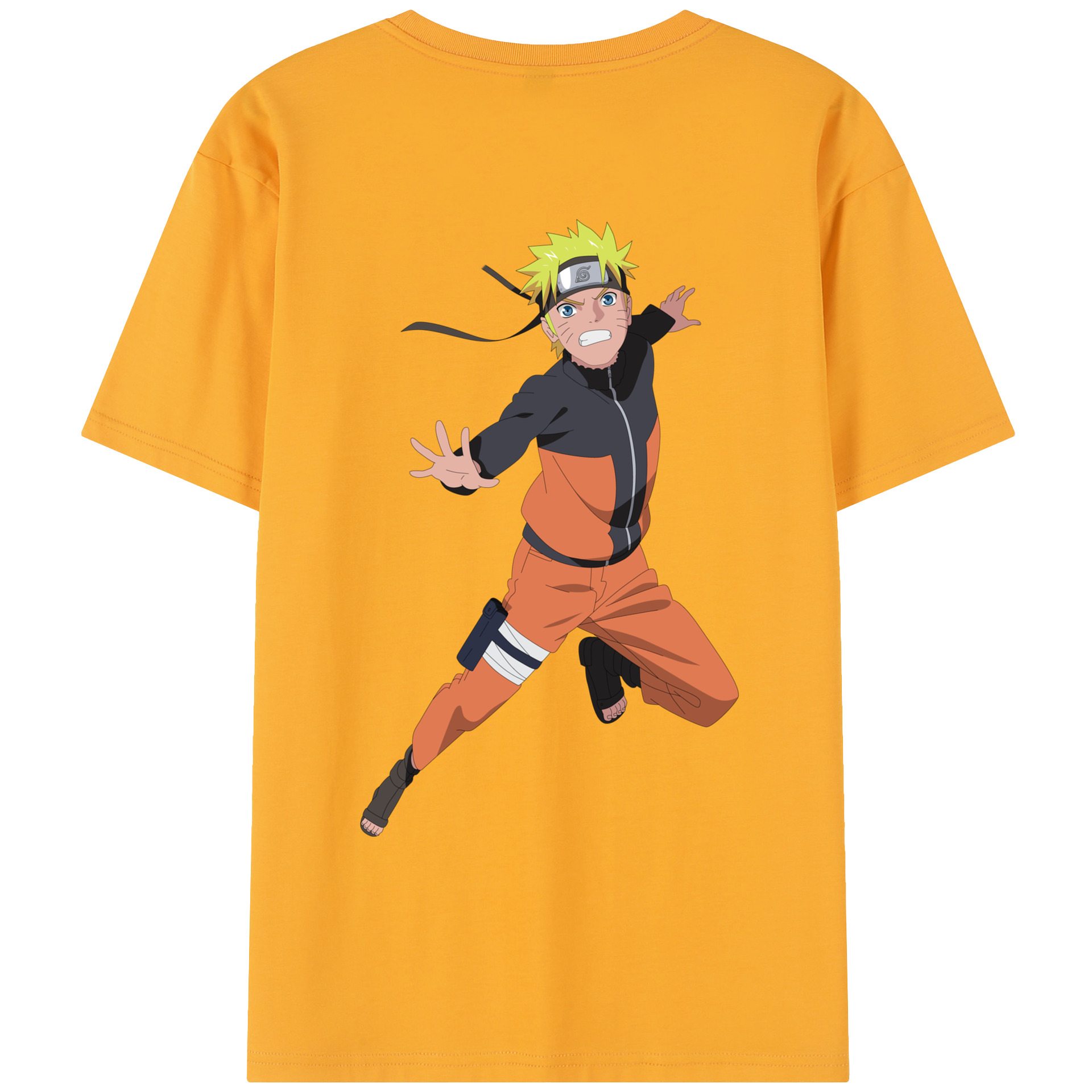 （画像用） NARUTO -ナルト- うずまき ナルト Uzumaki Naruto レディース半袖Tシャツ(バックプリント)