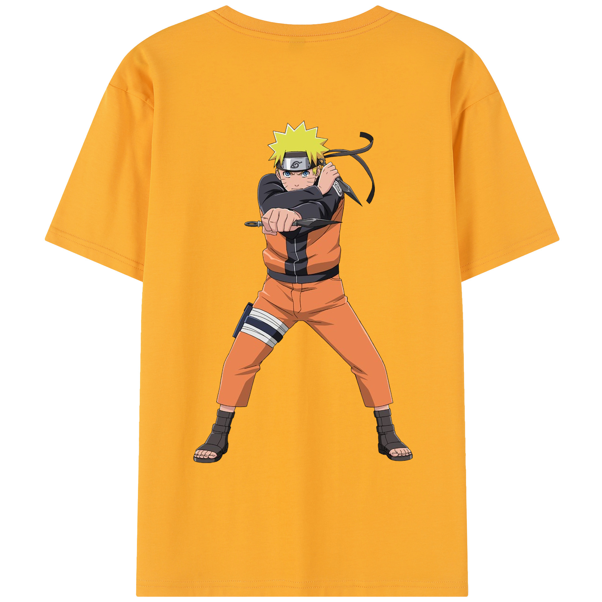 （画像用） NARUTO -ナルト- うずまき ナルト Uzumaki Naruto レディース半袖Tシャツ(バックプリント)