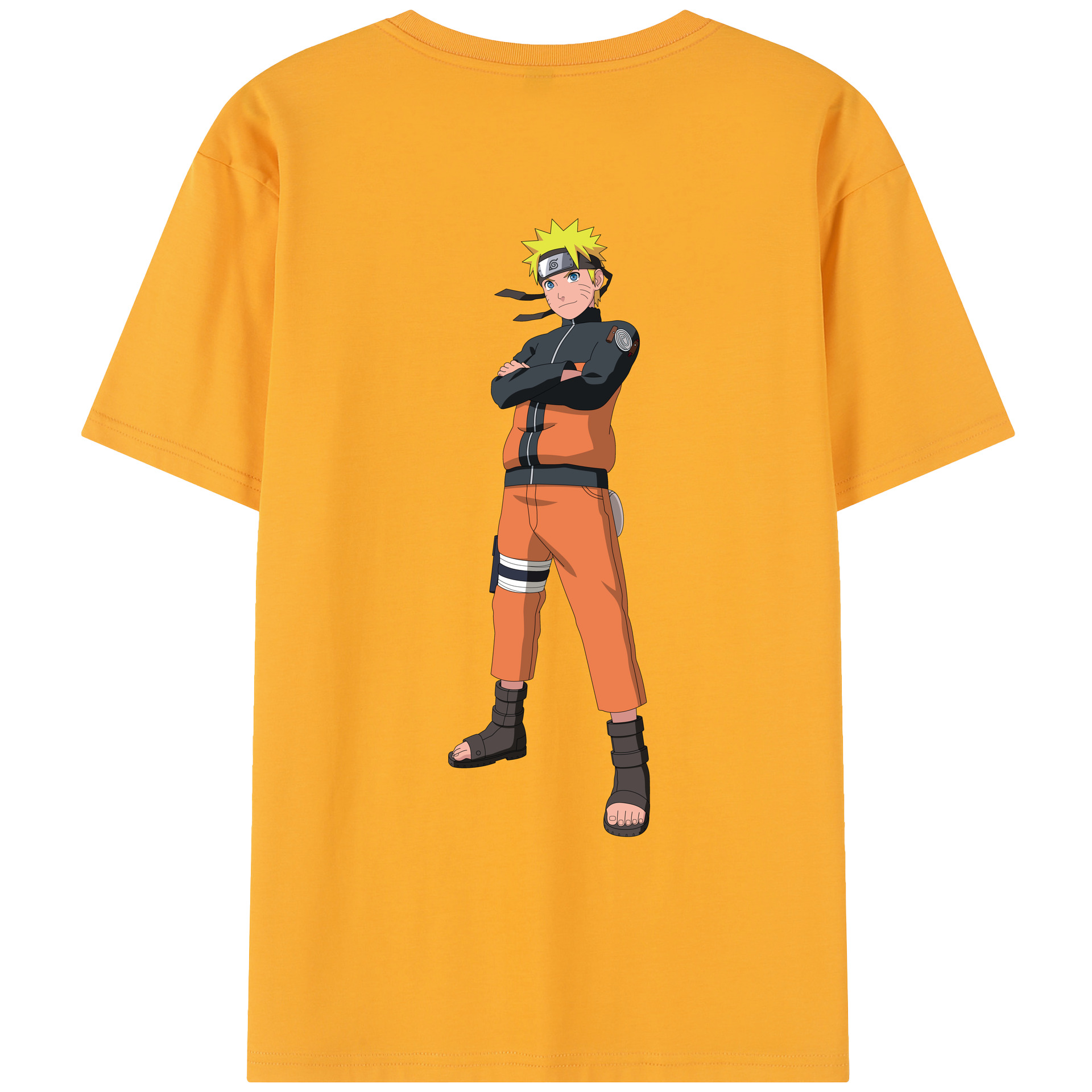 （画像用） NARUTO -ナルト- うずまき ナルト Uzumaki Naruto レディース半袖Tシャツ(バックプリント)