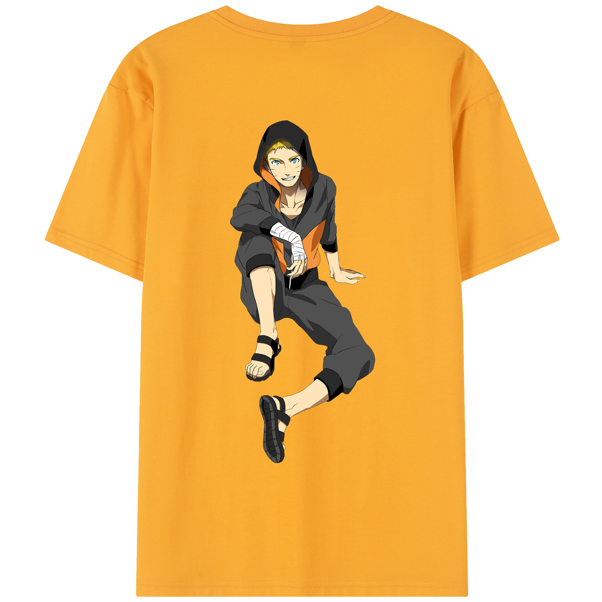 （画像用） NARUTO -ナルト- うずまき ナルト Uzumaki Naruto レディース半袖Tシャツ(バックプリント)