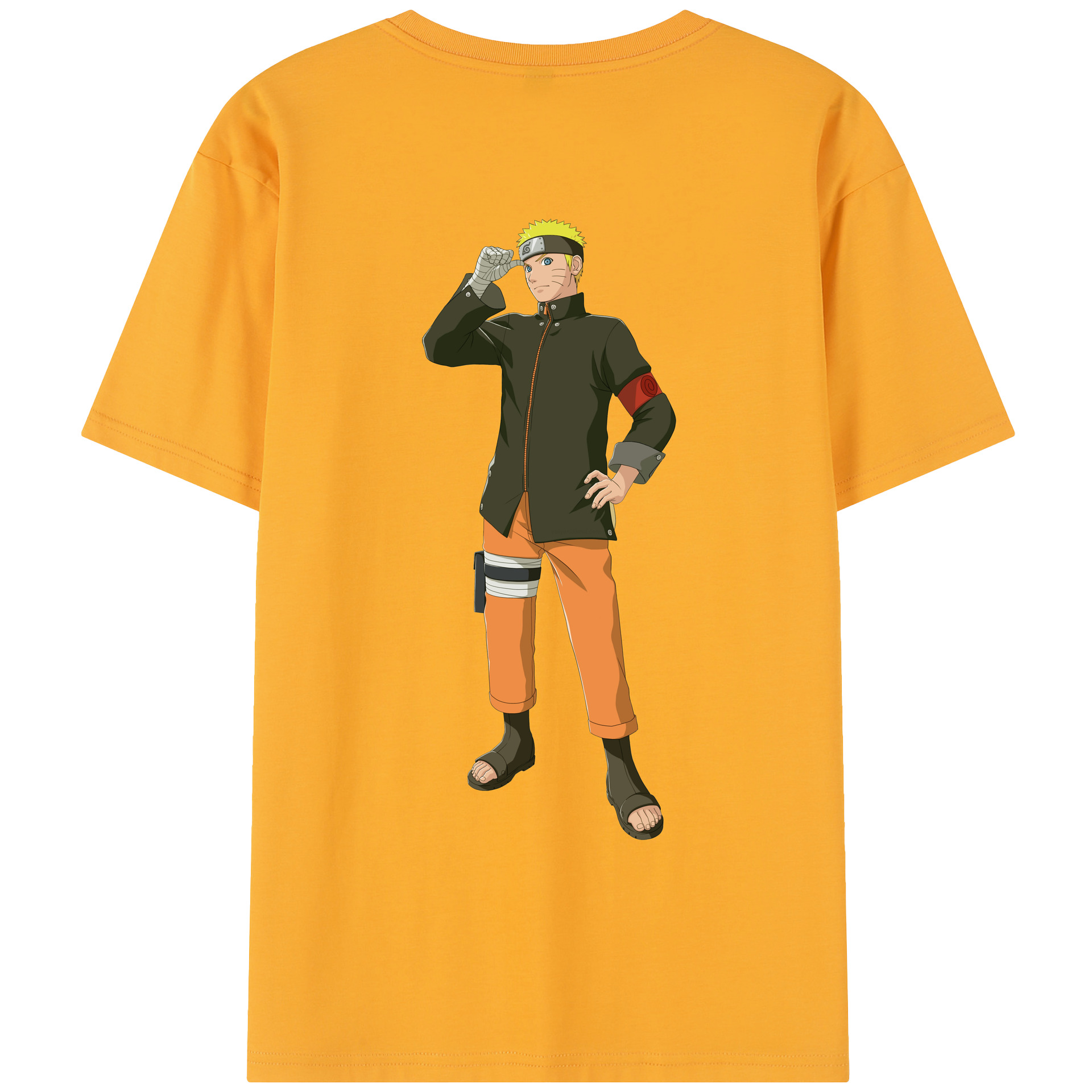 （画像用） NARUTO -ナルト- うずまき ナルト Uzumaki Naruto レディース半袖Tシャツ(バックプリント)