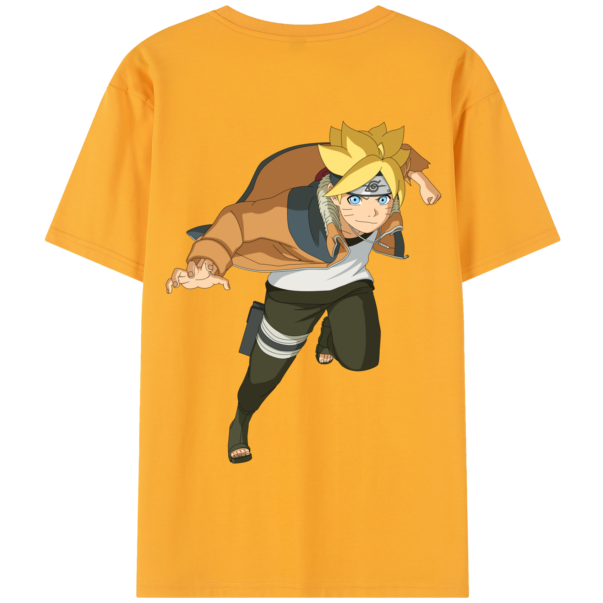 （画像用） NARUTO -ナルト- うずまき ナルト Uzumaki Naruto レディース半袖Tシャツ(バックプリント)
