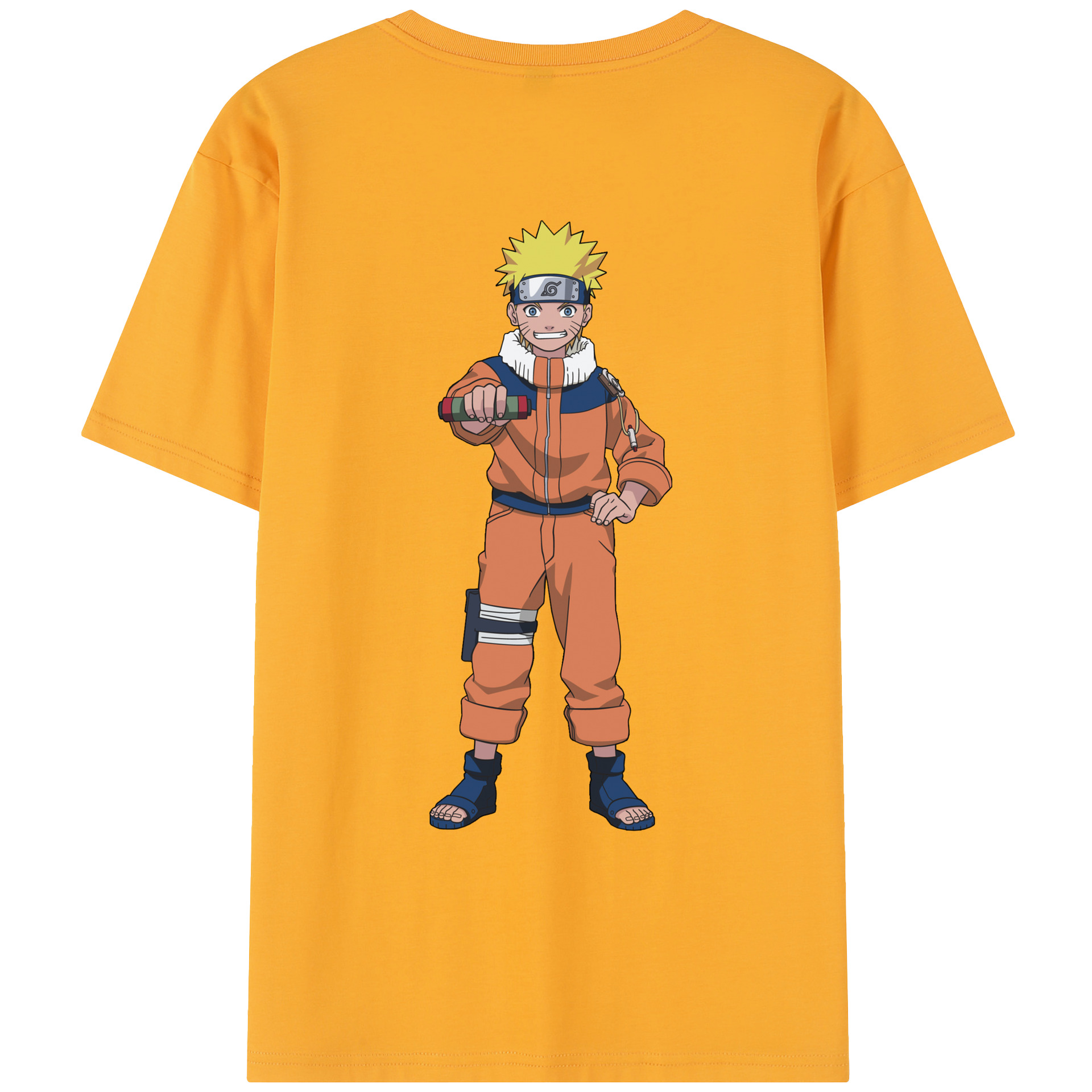 （画像用） NARUTO -ナルト- うずまき ナルト Uzumaki Naruto レディース半袖Tシャツ(バックプリント)