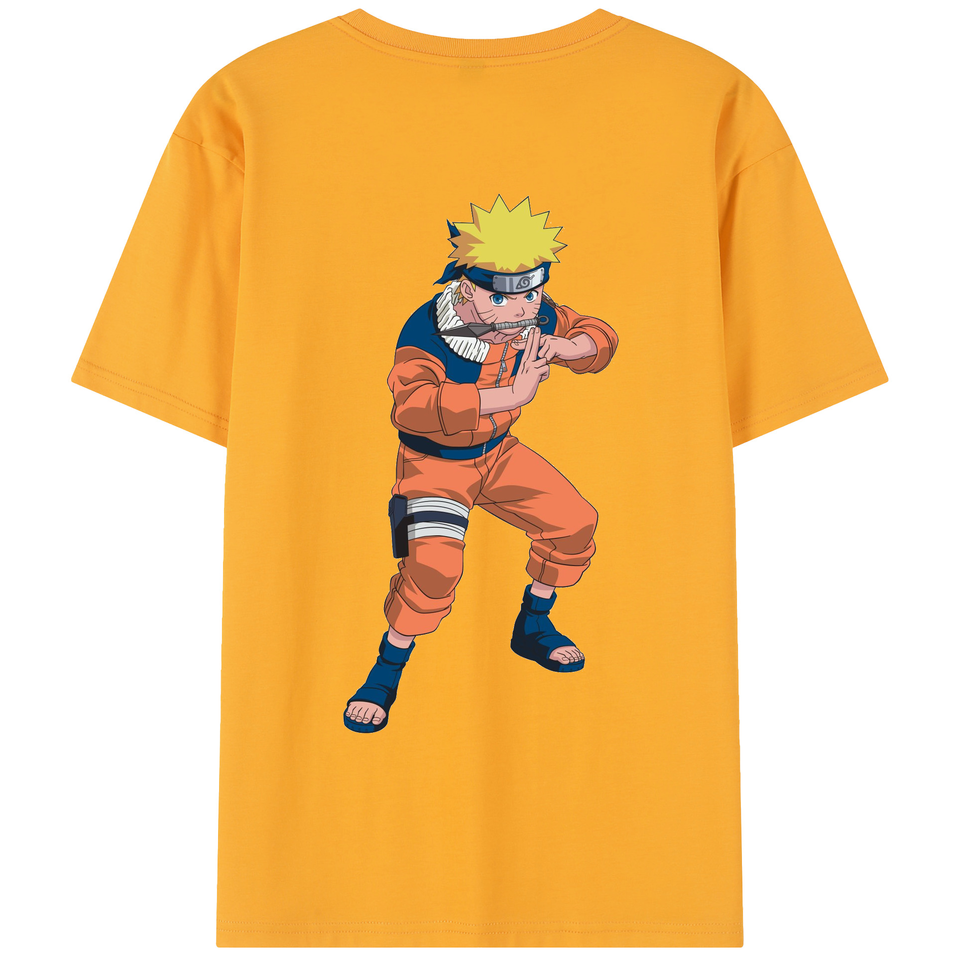 （画像用） NARUTO -ナルト- うずまき ナルト Uzumaki Naruto レディース半袖Tシャツ(バックプリント)