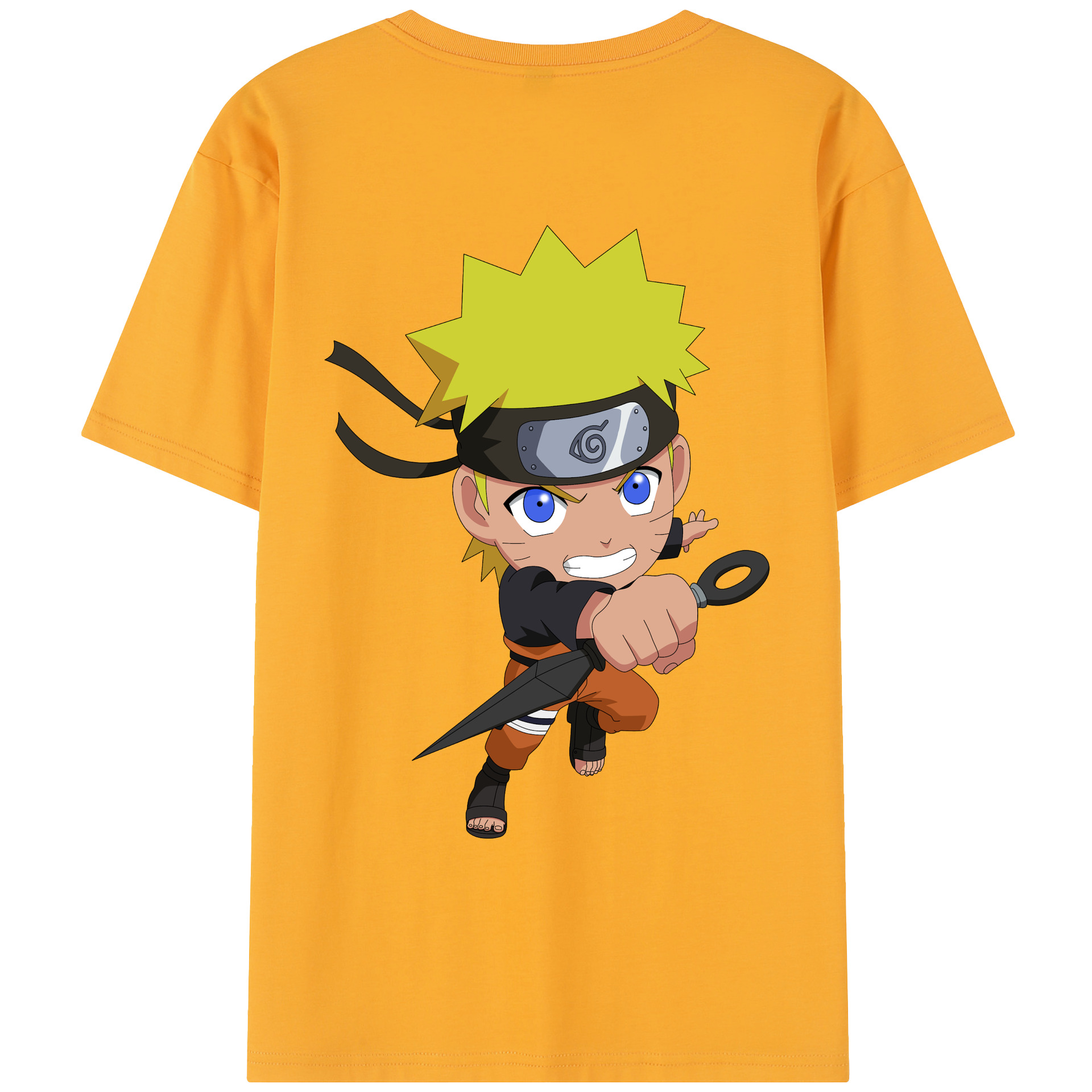 （画像用） NARUTO -ナルト- うずまき ナルト Uzumaki Naruto レディース半袖Tシャツ(バックプリント)