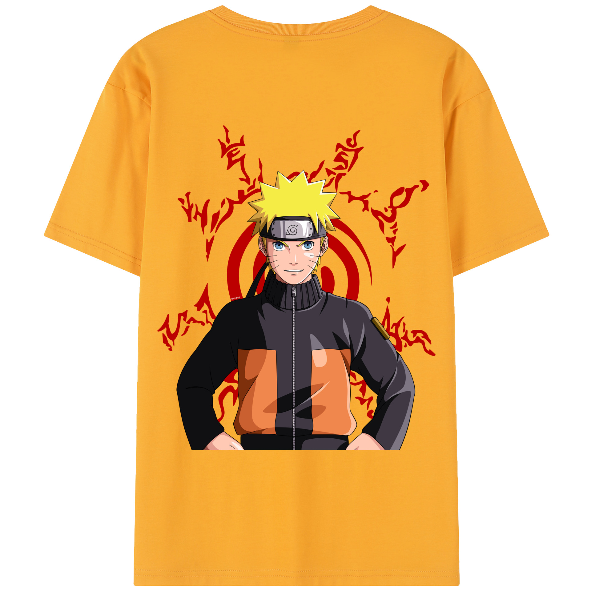 （画像用） NARUTO -ナルト- うずまき ナルト Uzumaki Naruto レディース半袖Tシャツ(バックプリント)