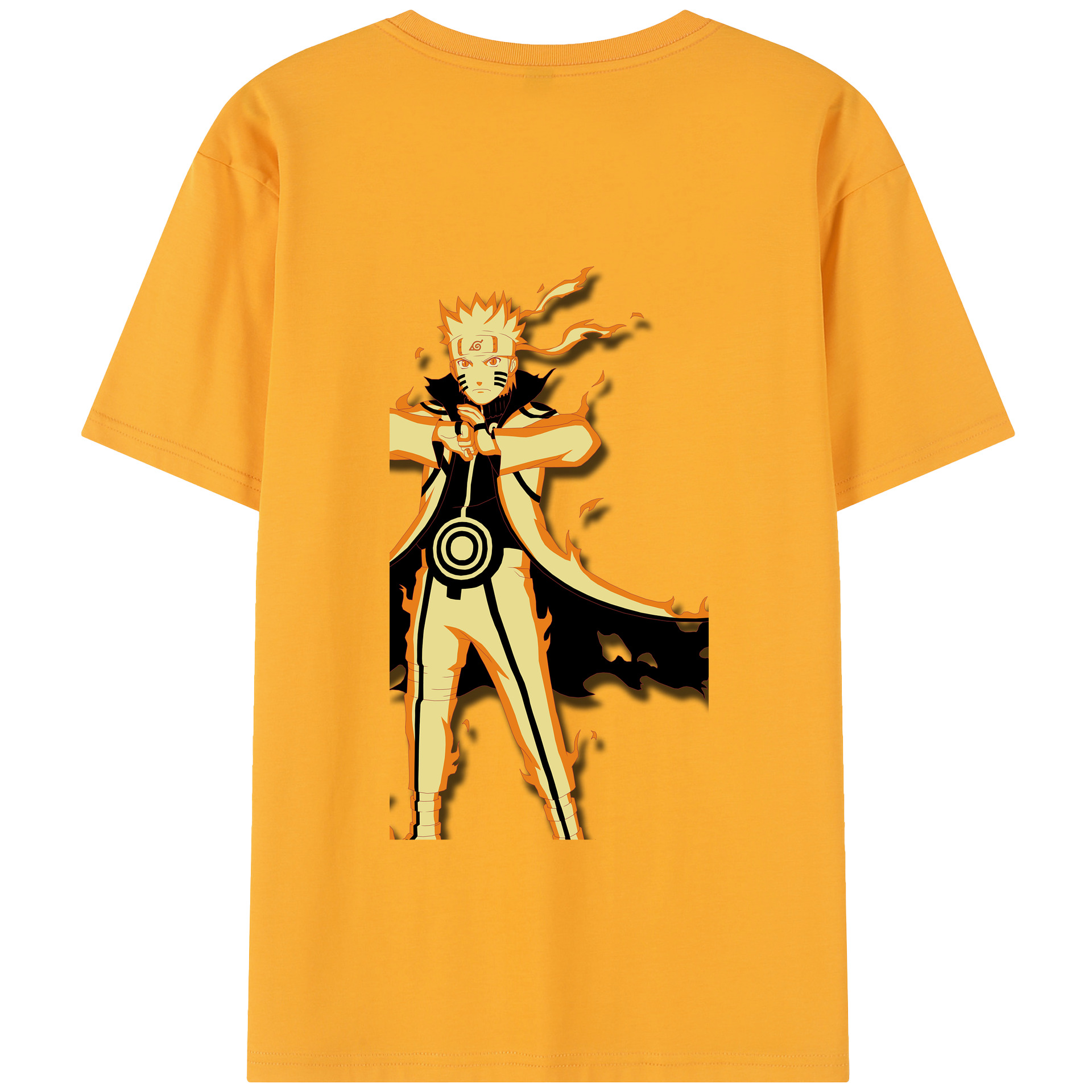 （画像用） NARUTO -ナルト- うずまき ナルト Uzumaki Naruto レディース半袖Tシャツ(バックプリント)