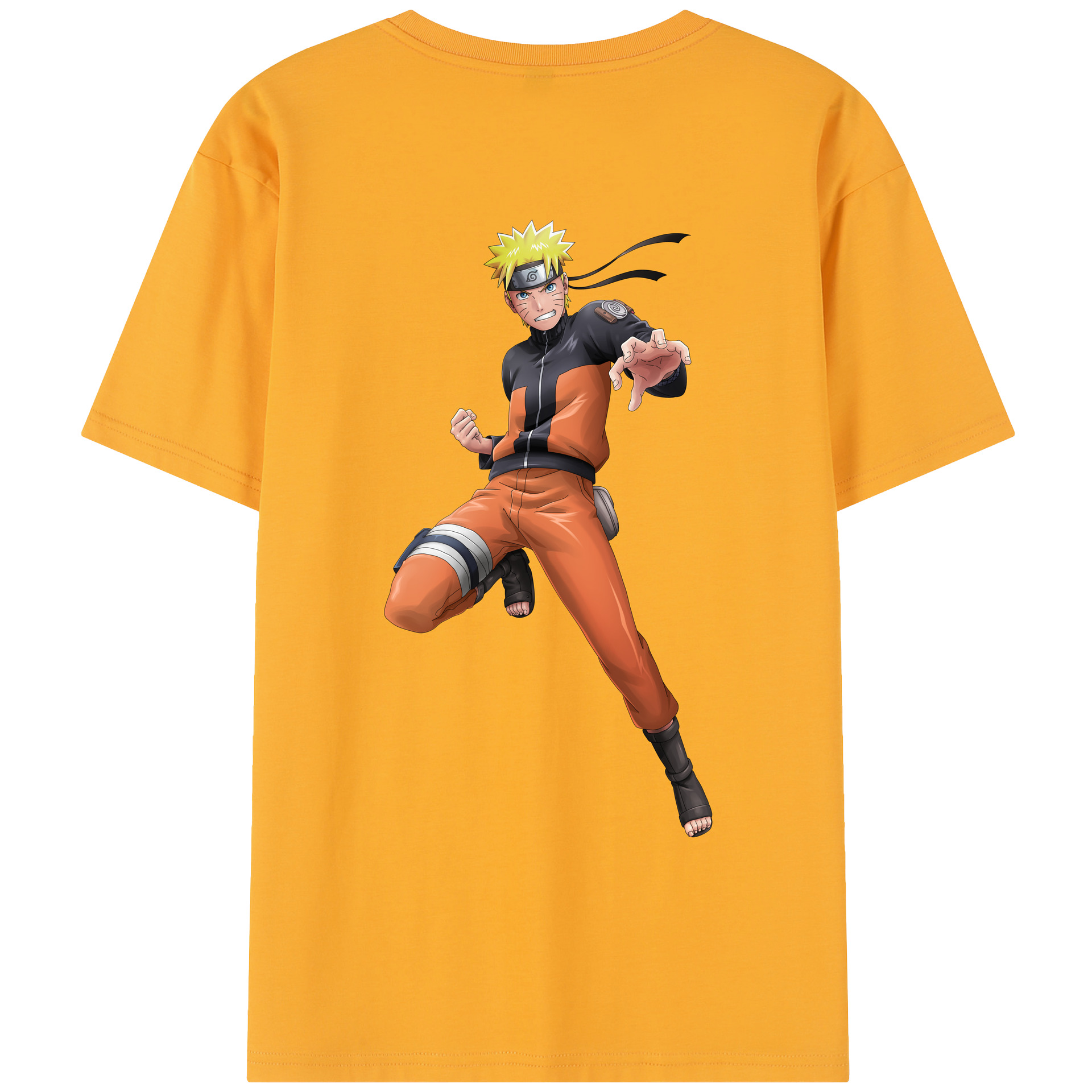 （画像用） NARUTO -ナルト- うずまき ナルト Uzumaki Naruto レディース半袖Tシャツ(バックプリント)