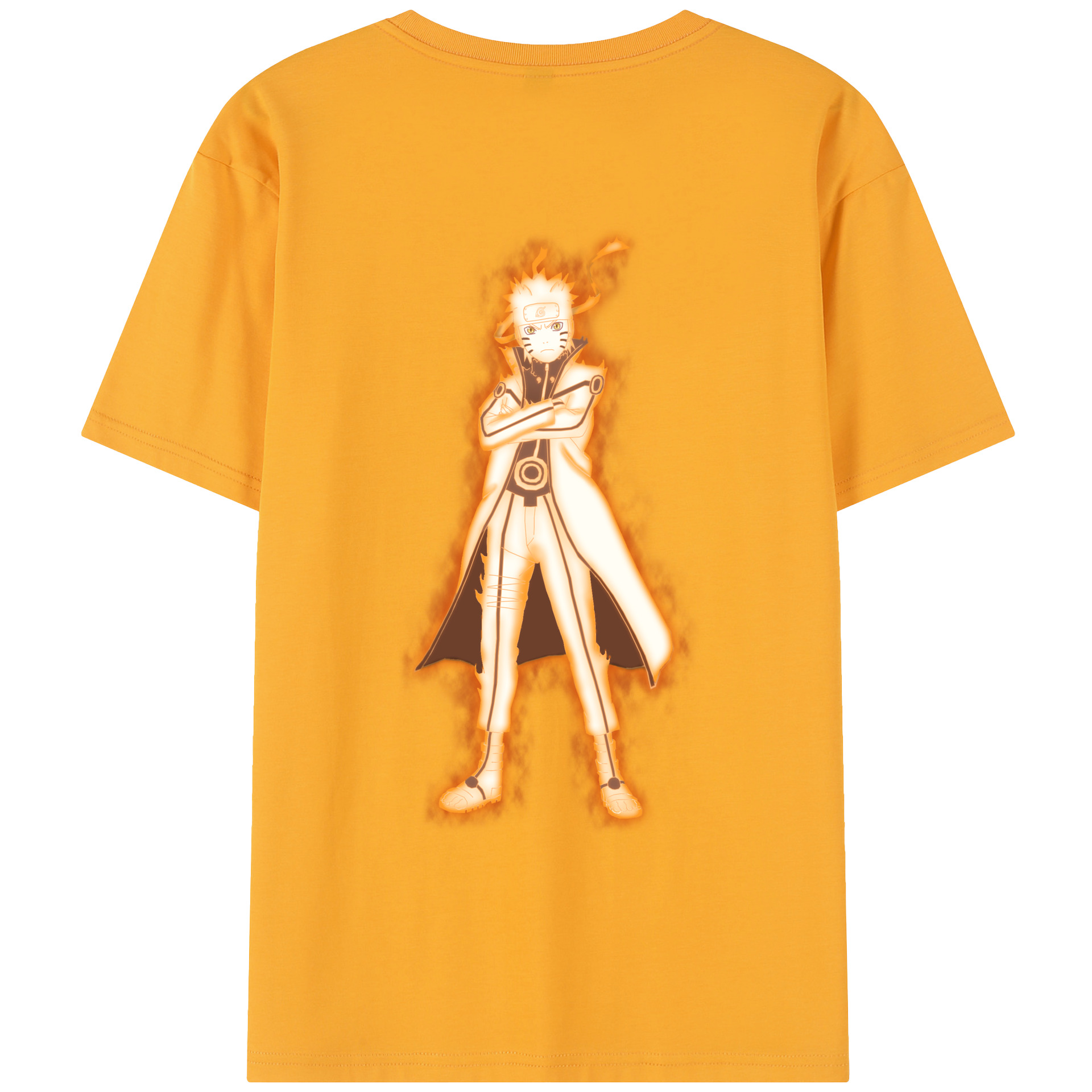 （画像用） NARUTO -ナルト- うずまき ナルト Uzumaki Naruto レディース半袖Tシャツ(バックプリント)