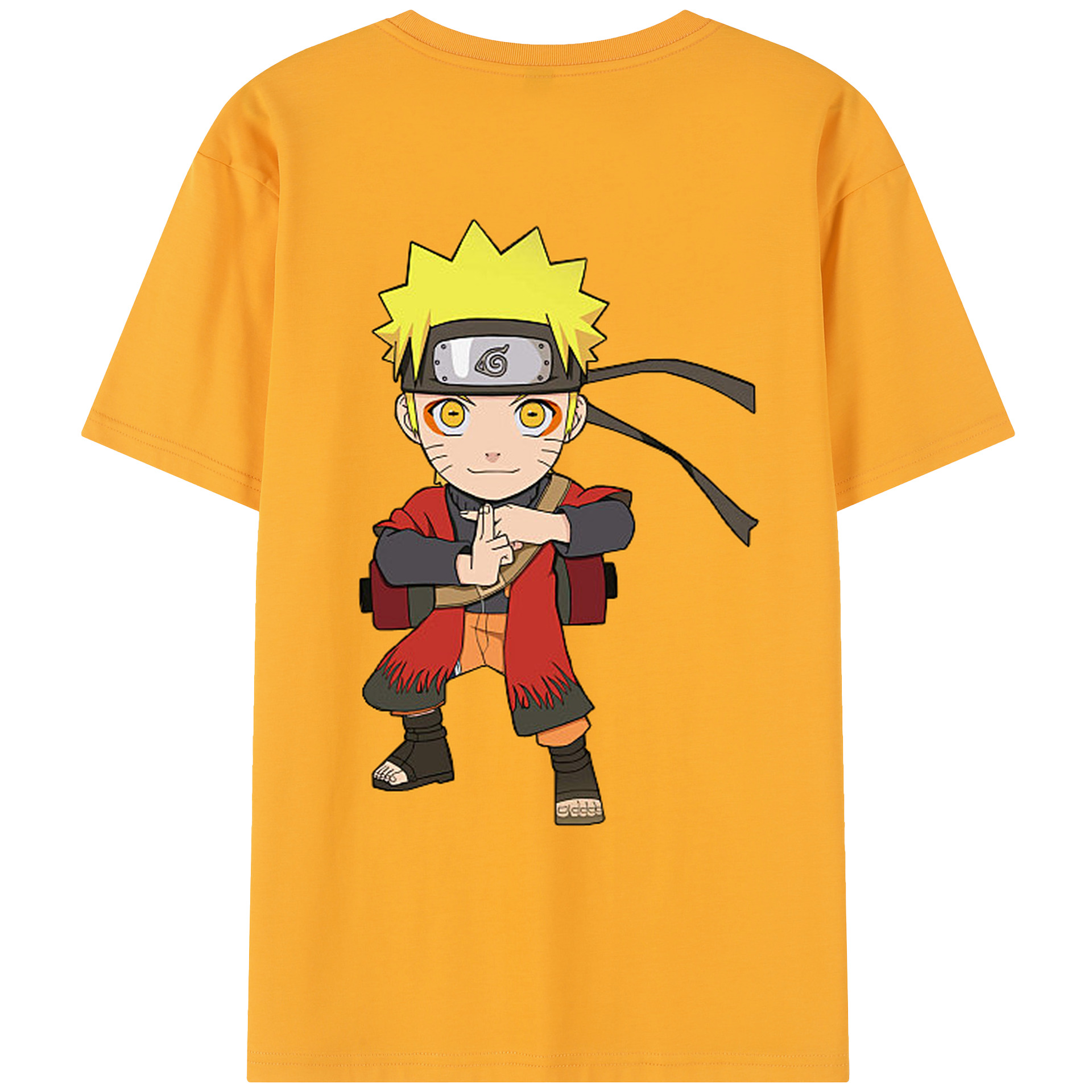 （画像用） NARUTO -ナルト- うずまき ナルト Uzumaki Naruto レディース半袖Tシャツ(バックプリント)