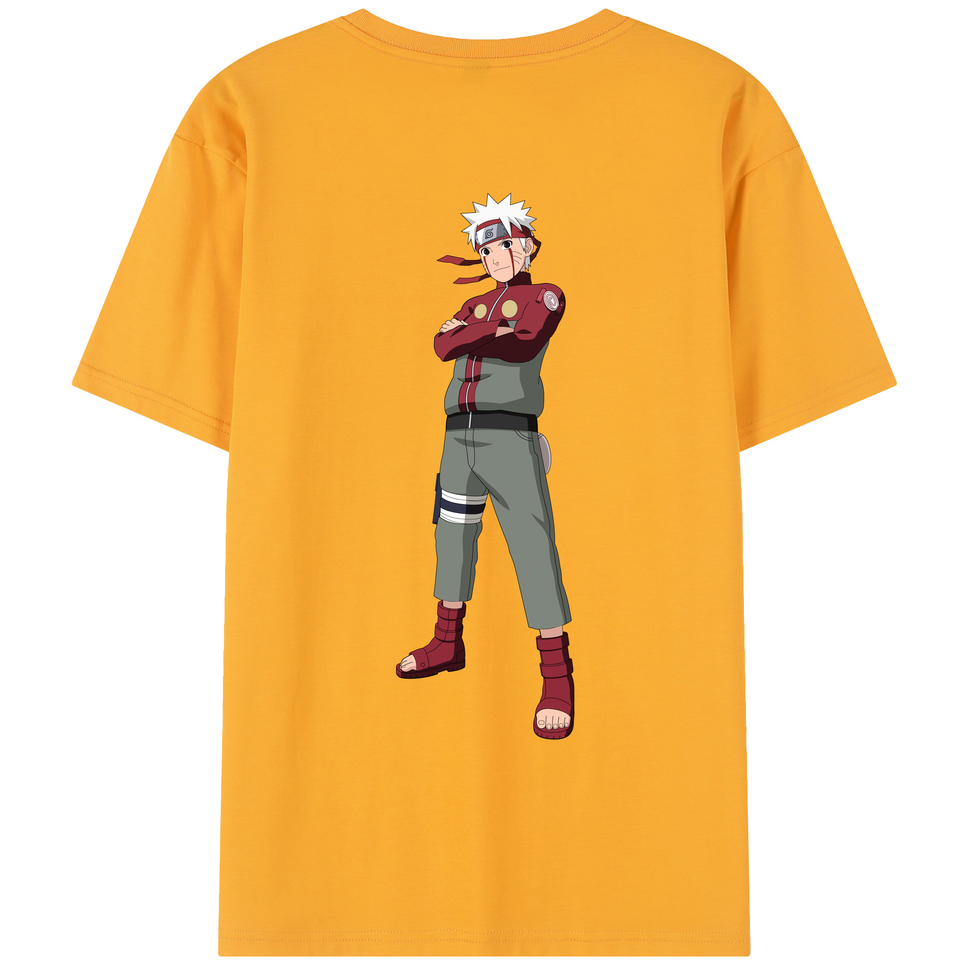 （画像用） NARUTO -ナルト- うずまき ナルト Uzumaki Naruto レディース半袖Tシャツ(バックプリント)
