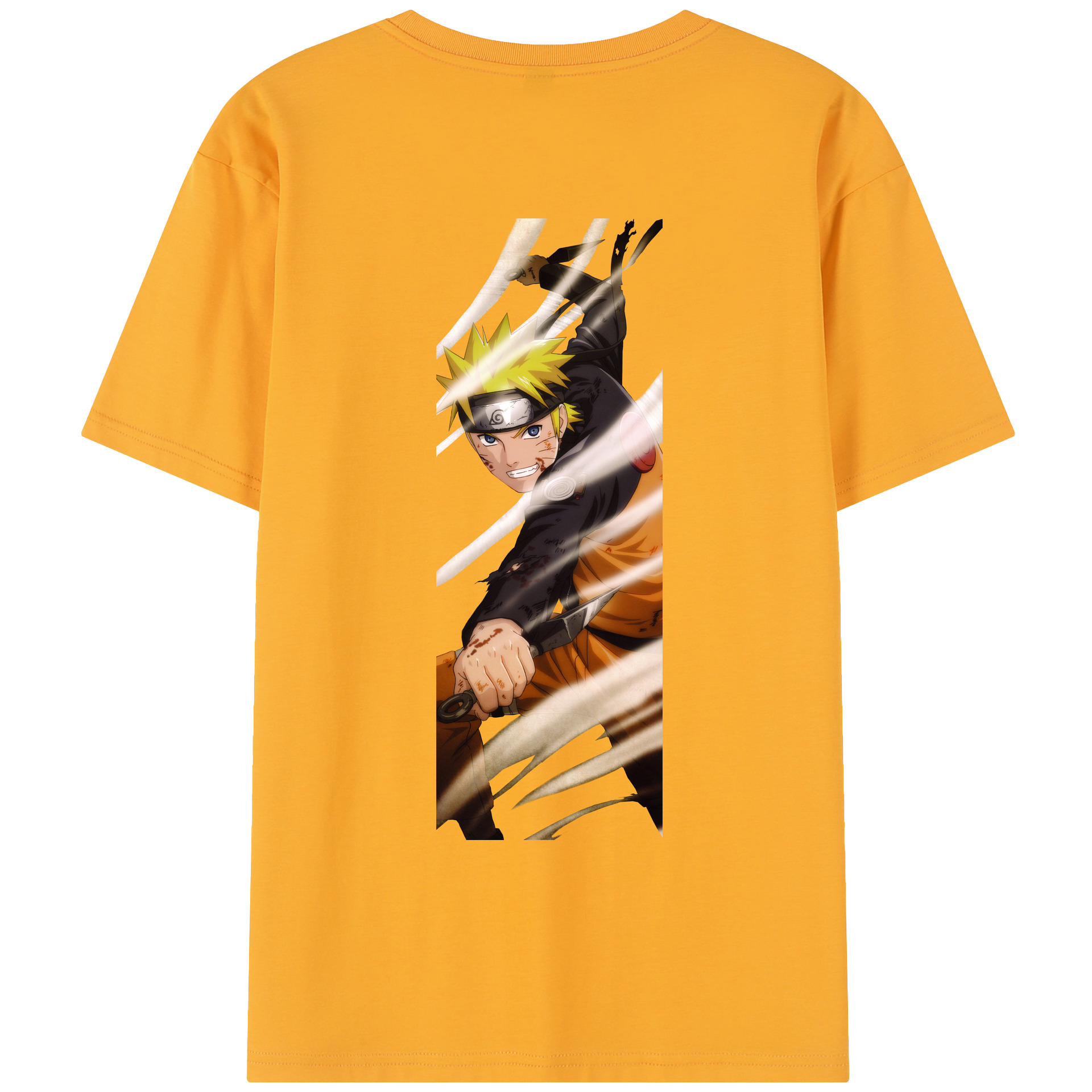 （画像用） NARUTO -ナルト- うずまき ナルト Uzumaki Naruto レディース半袖Tシャツ(バックプリント)