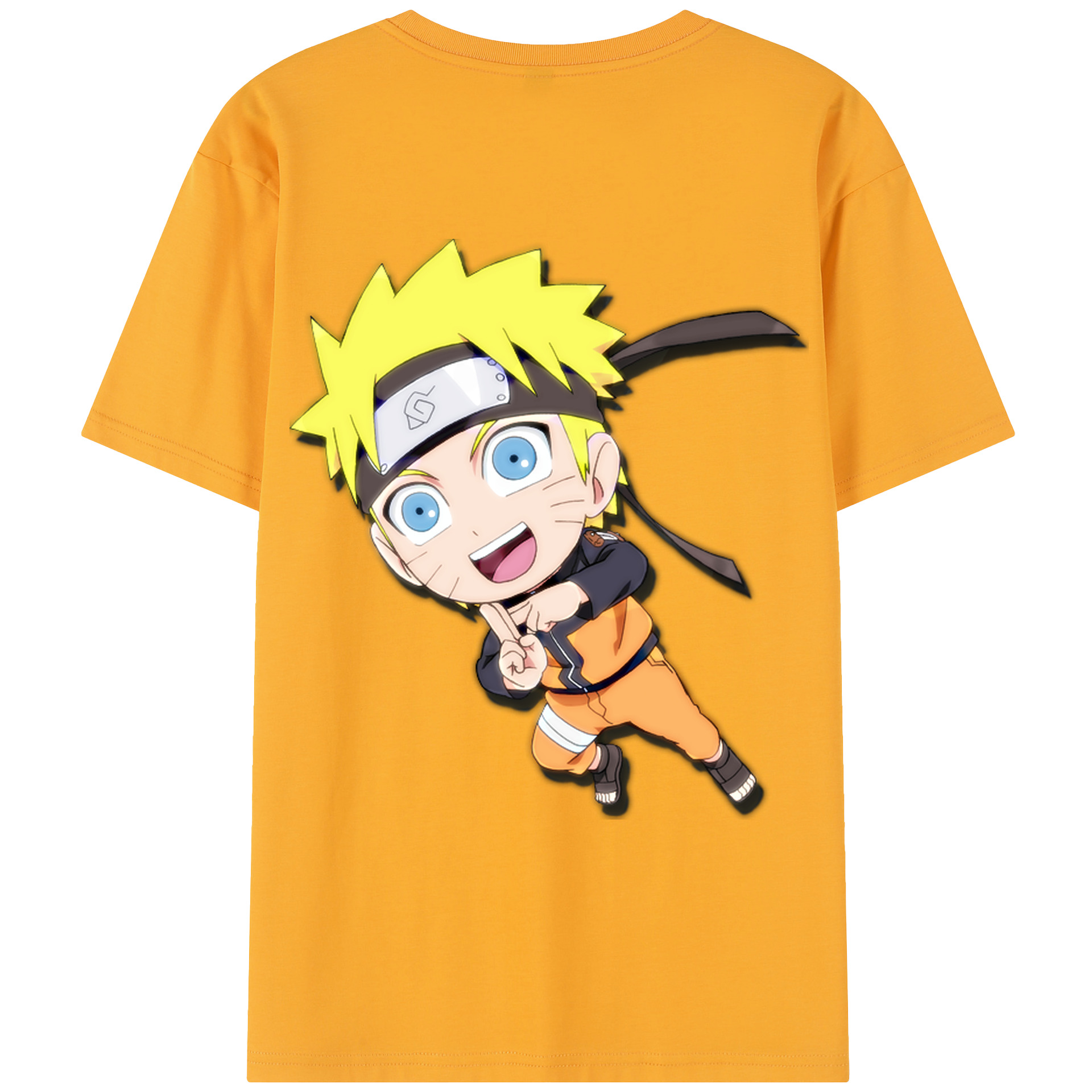 （画像用） NARUTO -ナルト- うずまき ナルト Uzumaki Naruto レディース半袖Tシャツ(バックプリント)