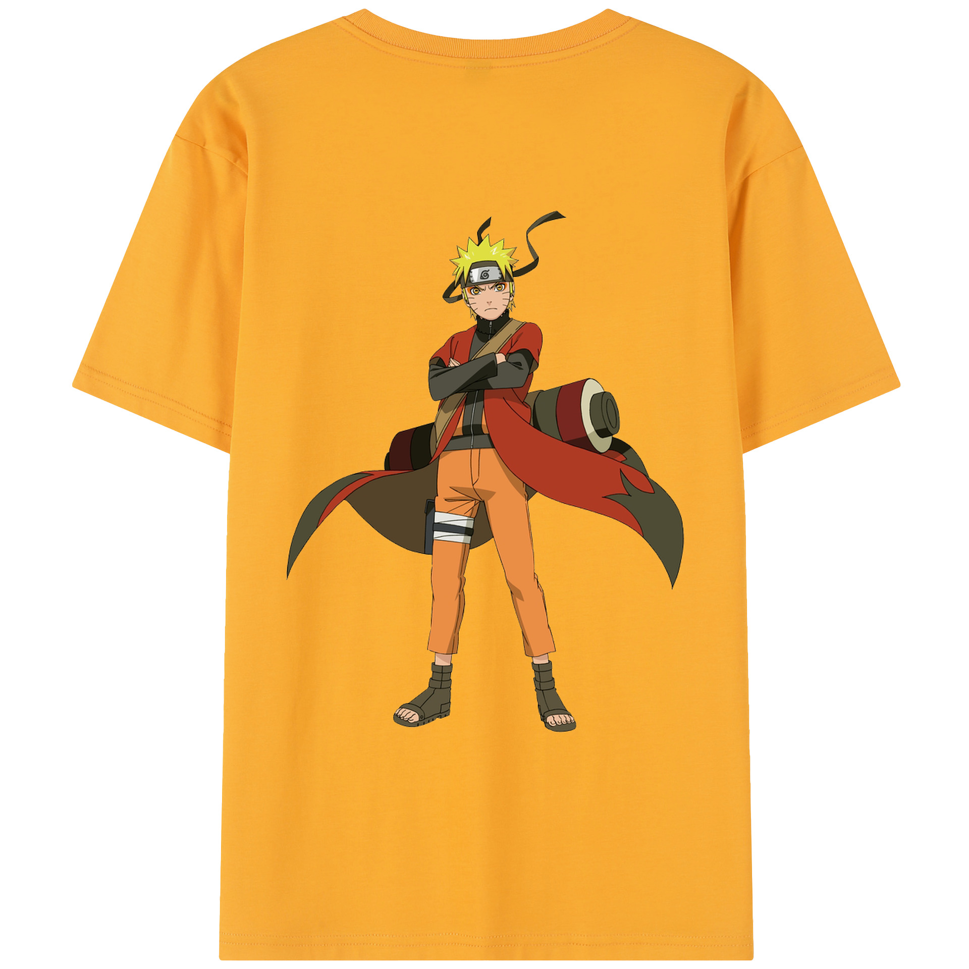 （画像用） NARUTO -ナルト- うずまき ナルト Uzumaki Naruto レディース半袖Tシャツ(バックプリント)