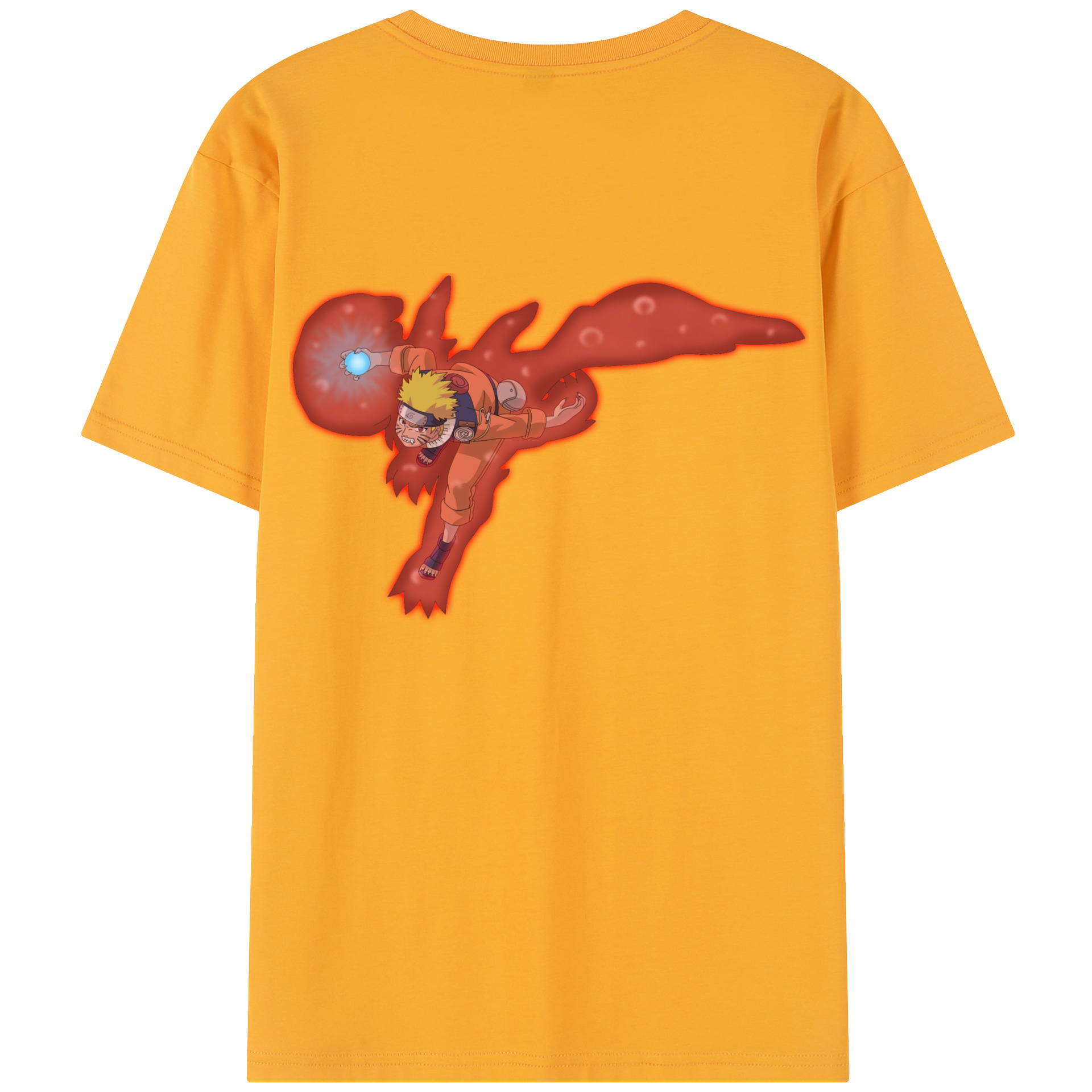 （画像用） NARUTO -ナルト- うずまき ナルト Uzumaki Naruto レディース半袖Tシャツ(バックプリント)
