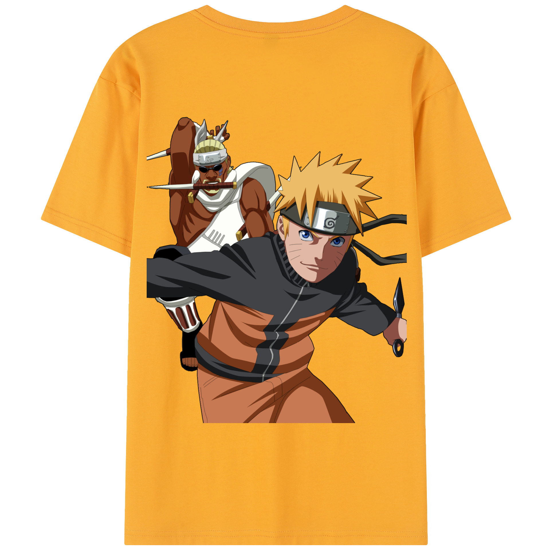 （画像用） NARUTO -ナルト- うずまき ナルト Uzumaki Naruto レディース半袖Tシャツ(バックプリント)