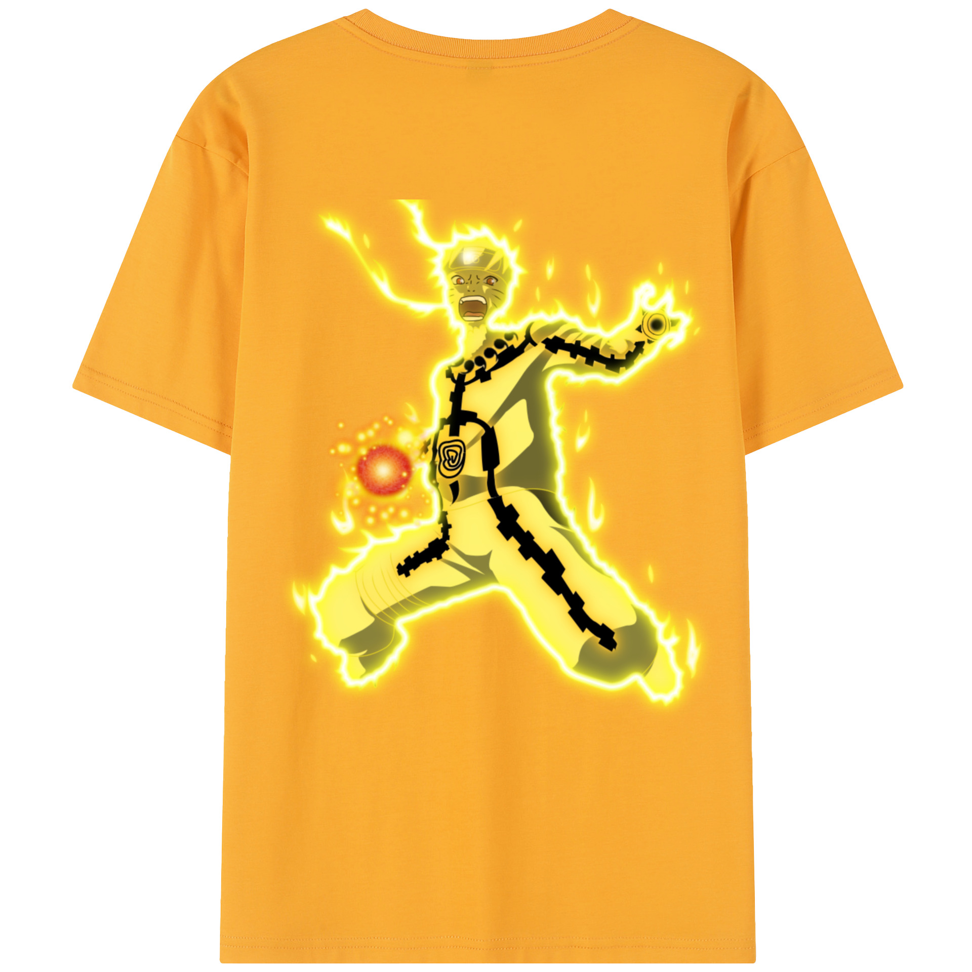 （画像用） NARUTO -ナルト- うずまき ナルト Uzumaki Naruto レディース半袖Tシャツ(バックプリント)