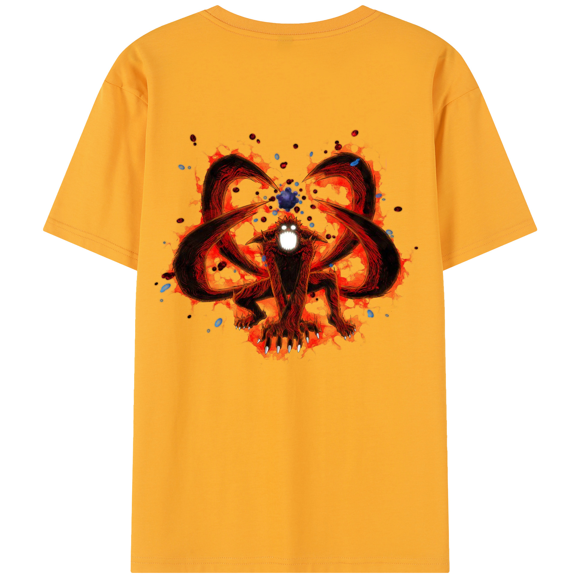 （画像用） NARUTO -ナルト- うずまき ナルト Uzumaki Naruto レディース半袖Tシャツ(バックプリント)