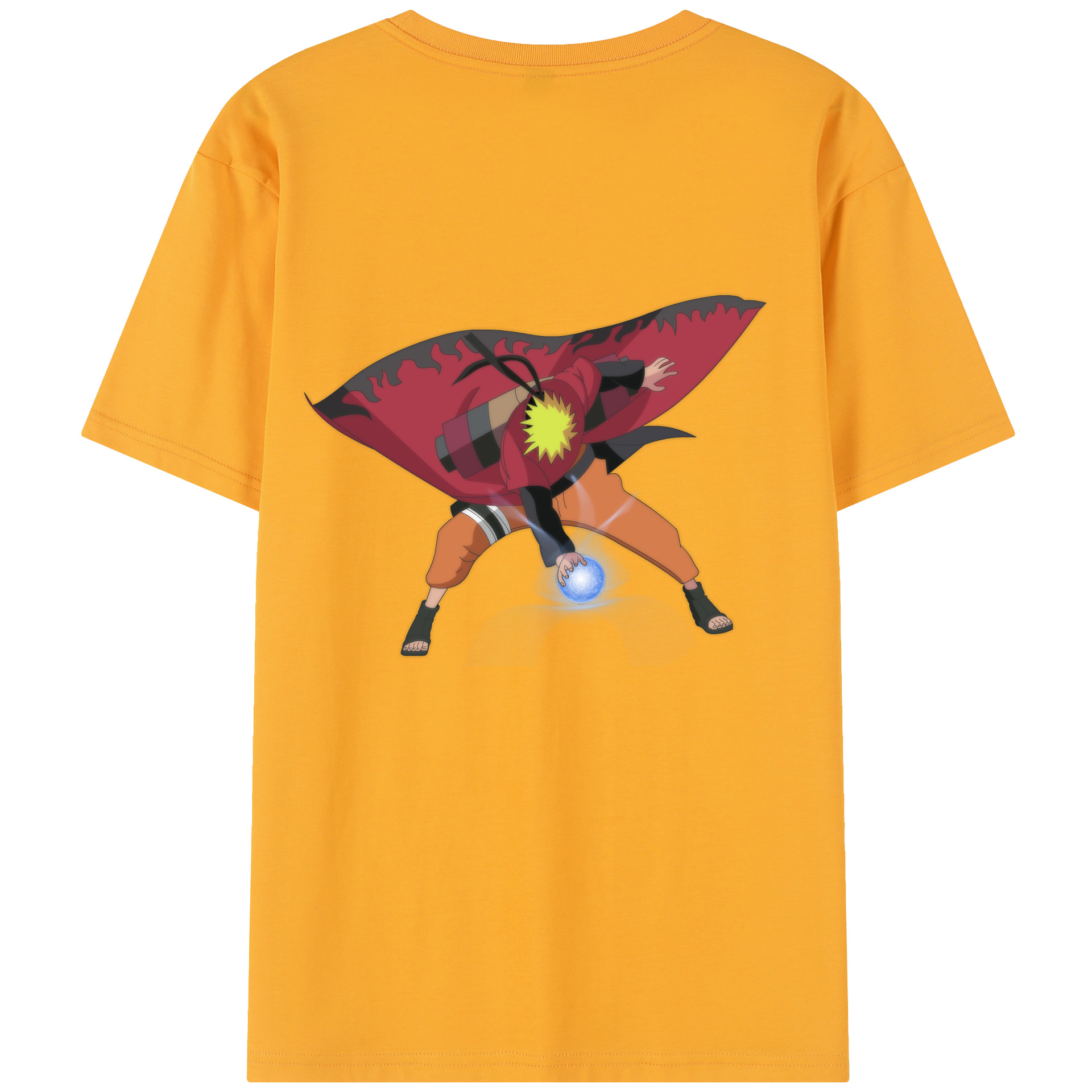 （画像用） NARUTO -ナルト- うずまき ナルト Uzumaki Naruto レディース半袖Tシャツ(バックプリント)