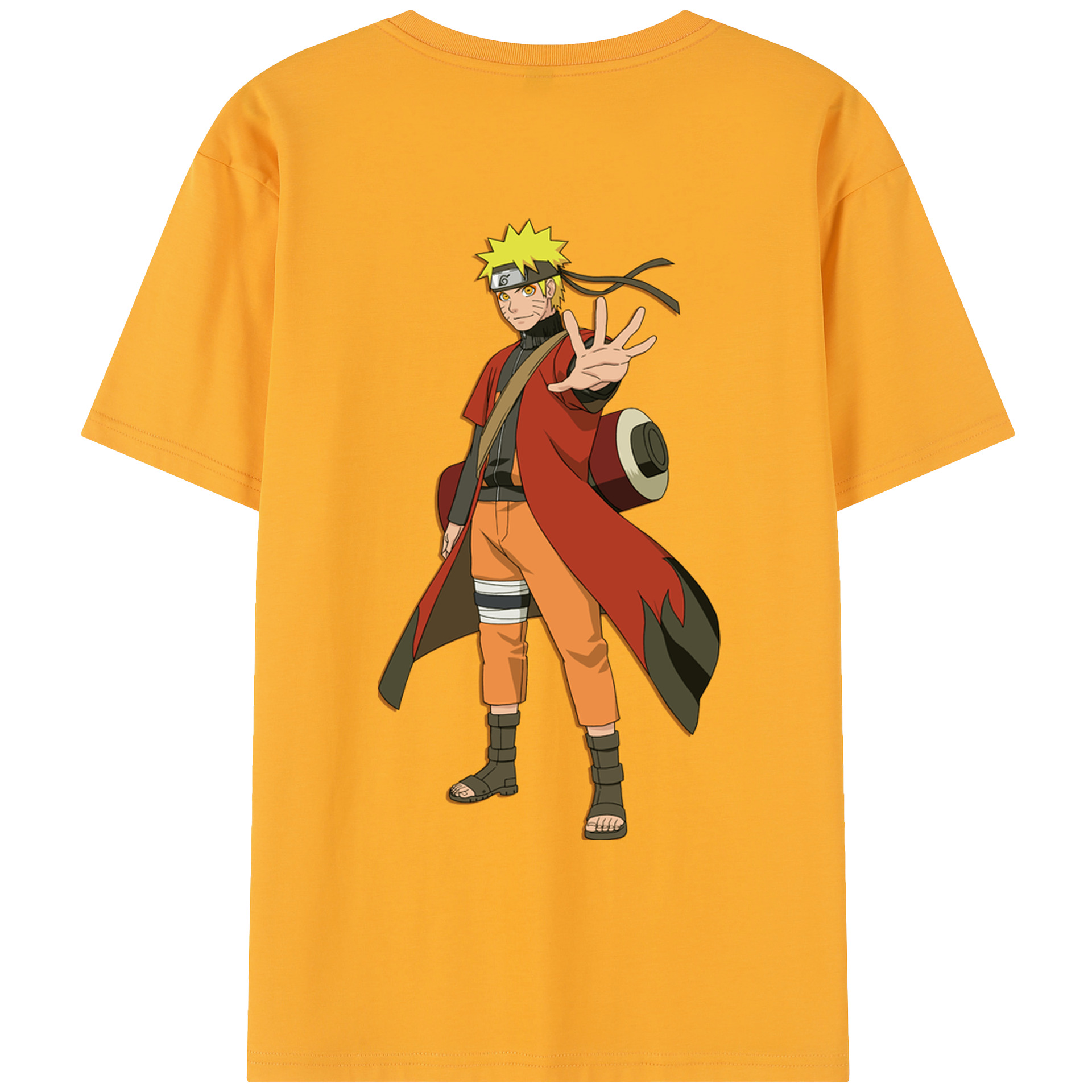 （画像用） NARUTO -ナルト- うずまき ナルト Uzumaki Naruto レディース半袖Tシャツ(バックプリント)