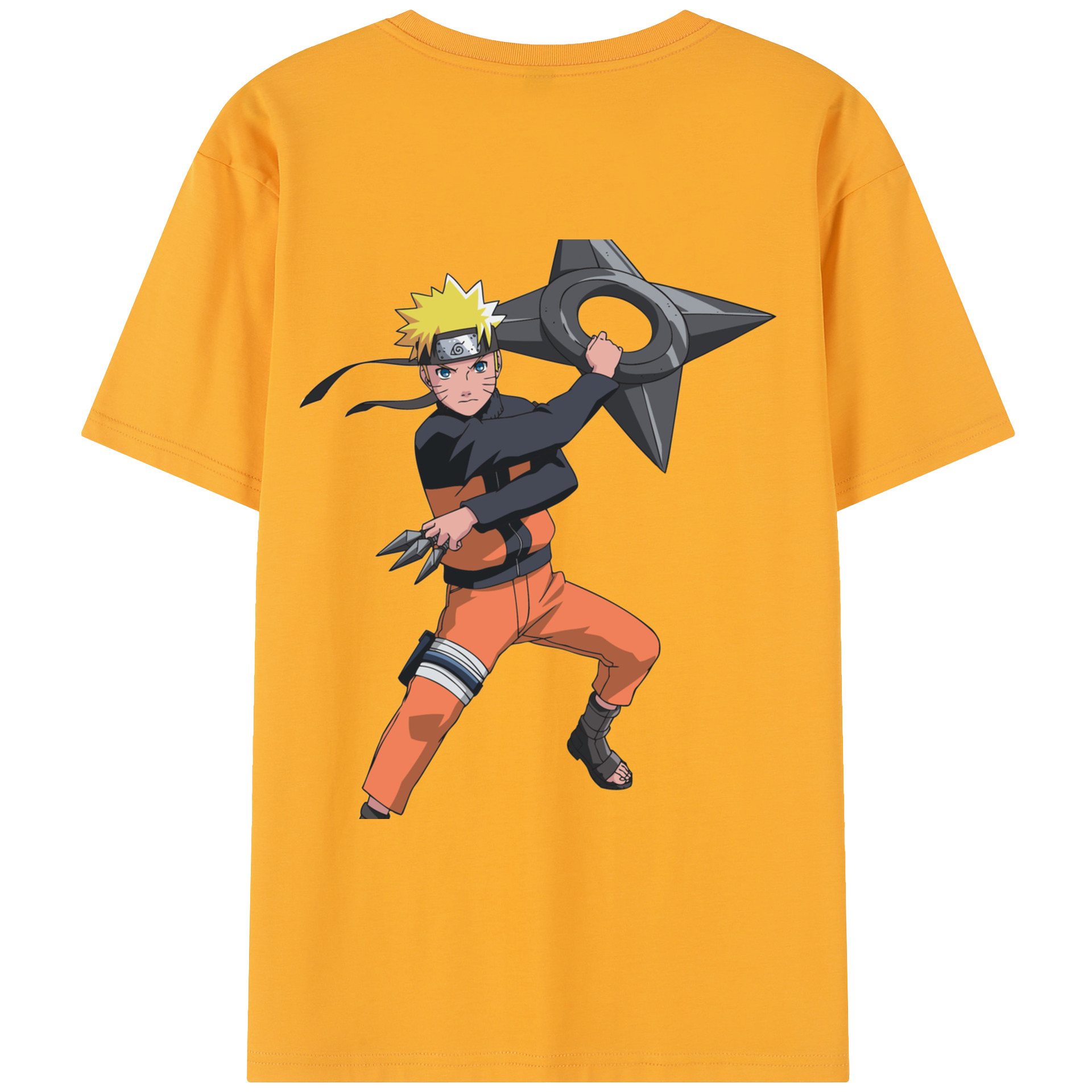 （画像用） NARUTO -ナルト- うずまき ナルト Uzumaki Naruto レディース半袖Tシャツ(バックプリント)